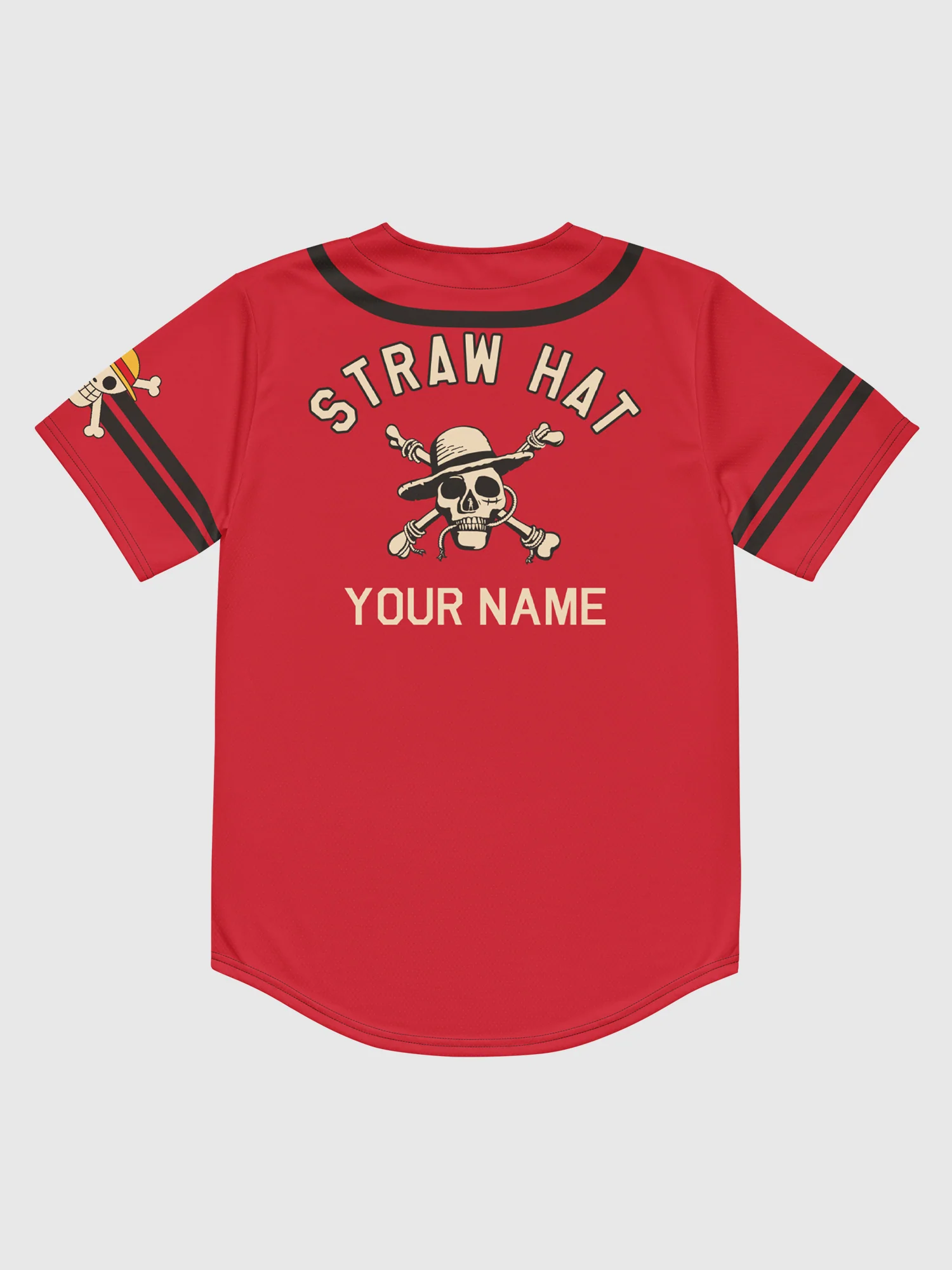 One Piece Personalized Jersey Straw Hat Neighbors