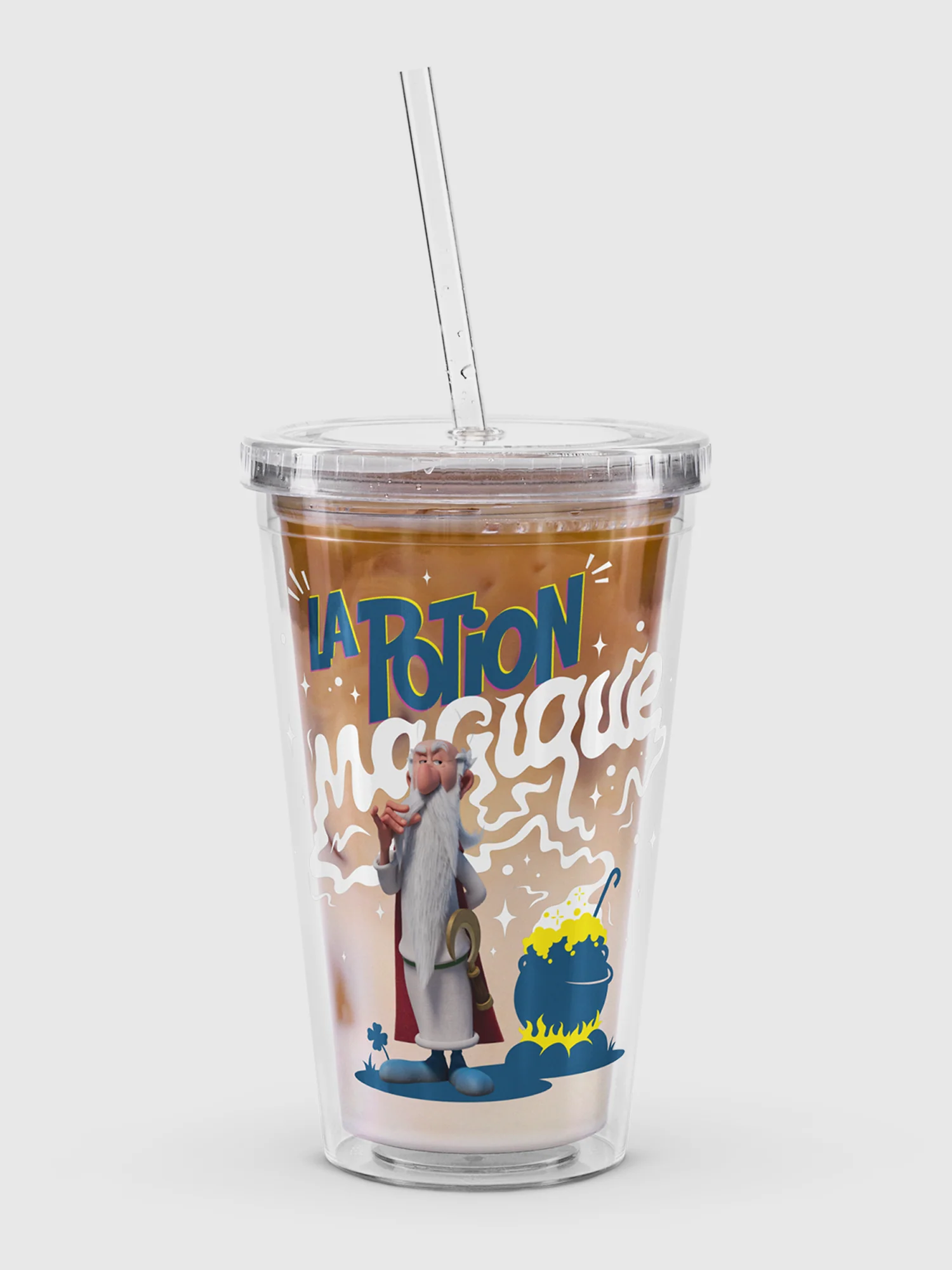 Astérix & Obélix La Potion Clear Plastic Tumbler - Image 2