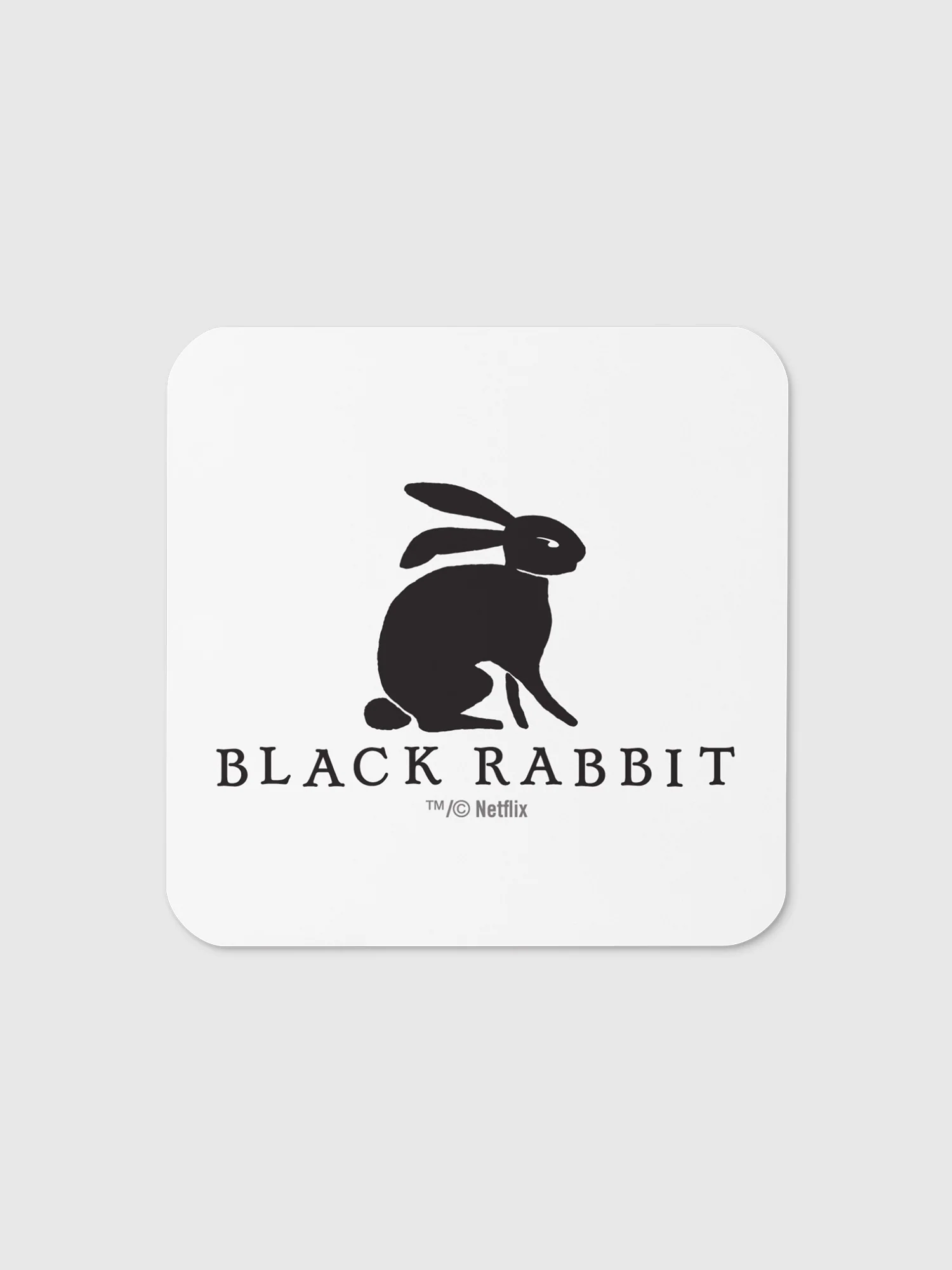 Black Rabbit Logo Coaster