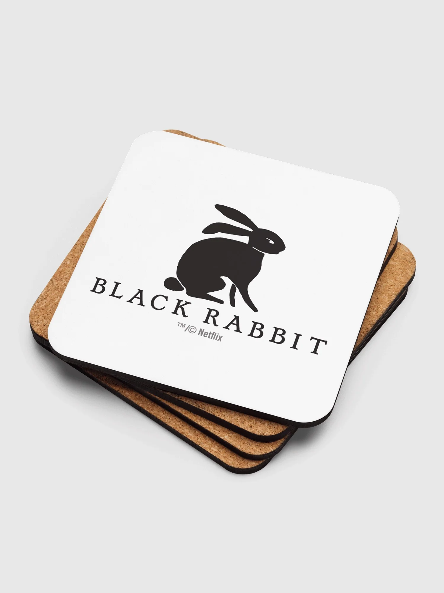 Black Rabbit Logo Coaster - Image 2