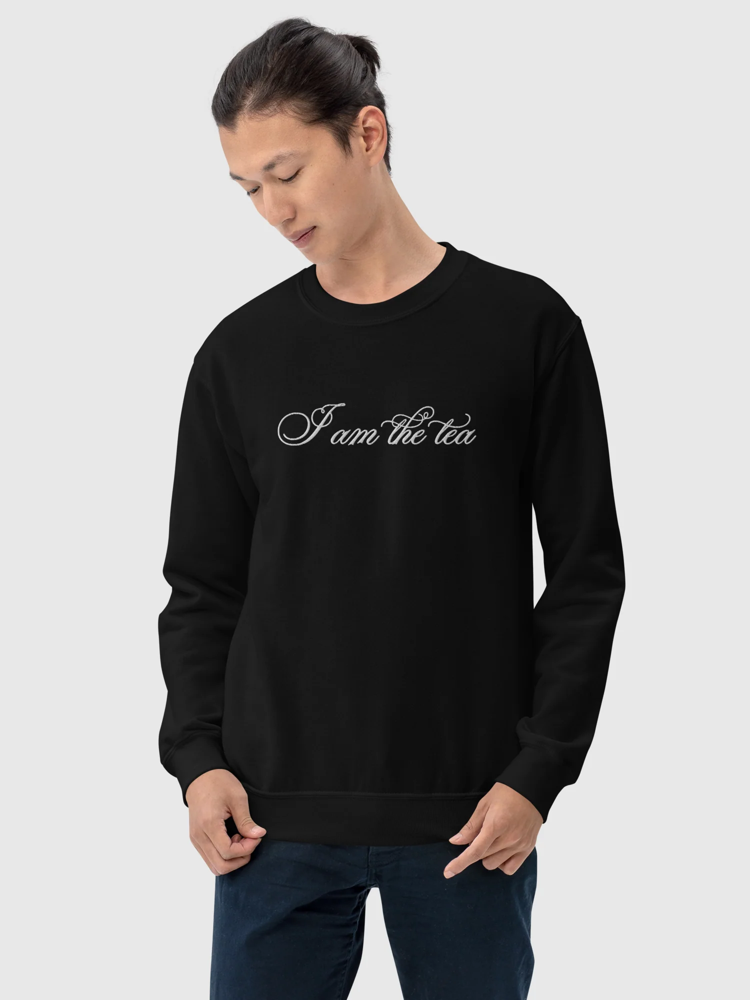 Bridgerton Embroidered Crewneck I Am The Tea - Image 3