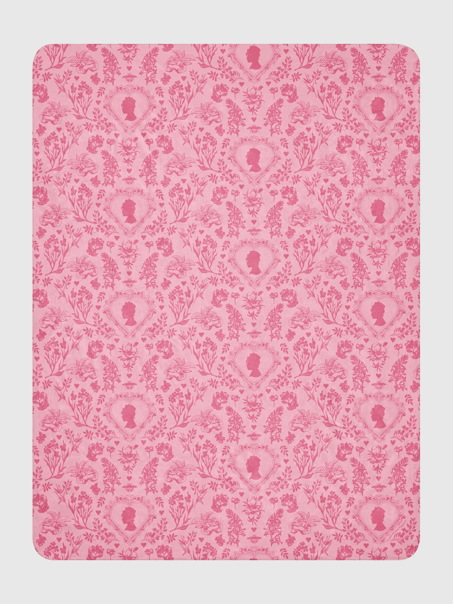 Bridgerton Hearts Sherpa Blanket - Image 4