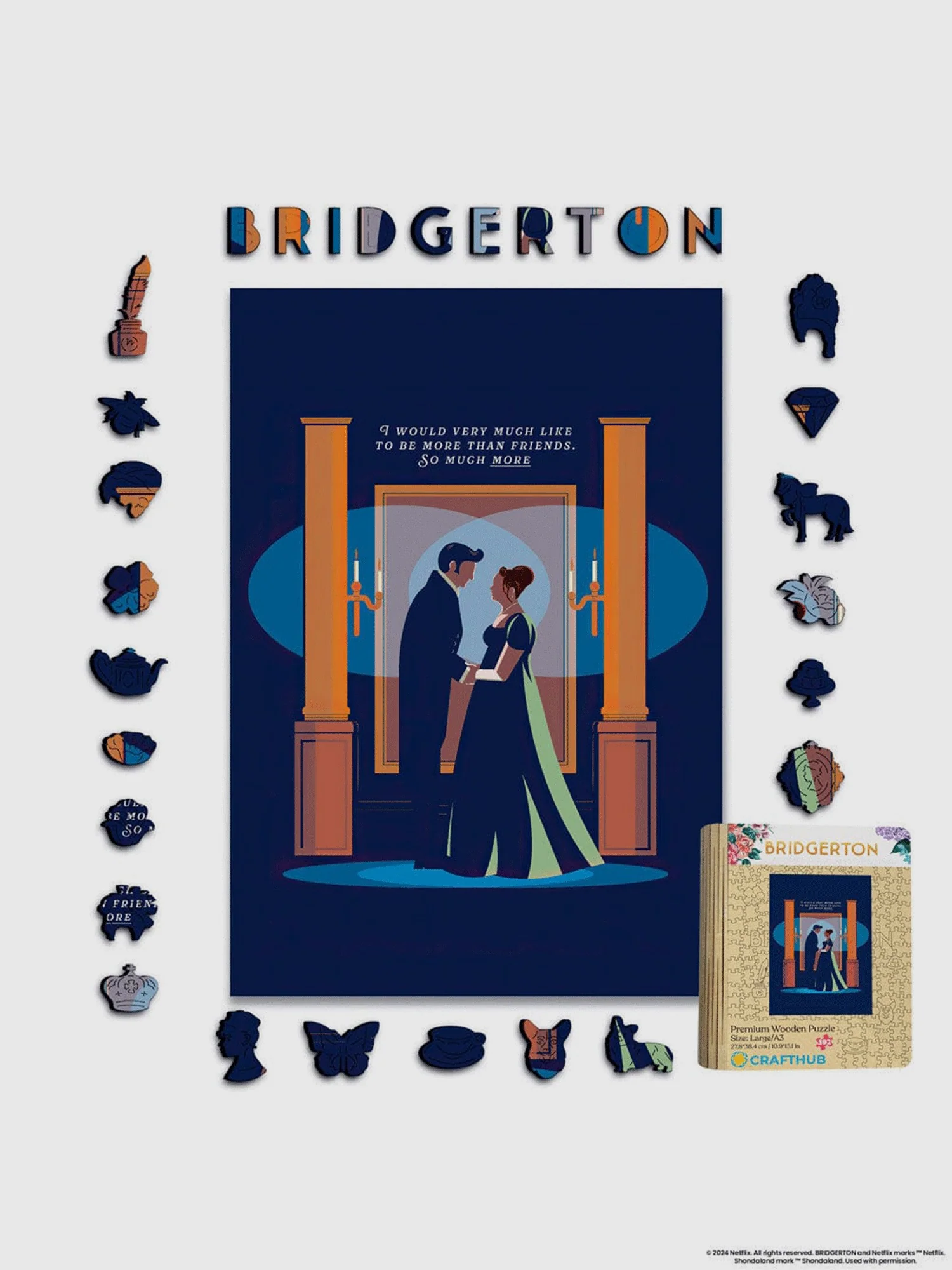 Bridgerton Polin Wooden Jigsaw Puzzle