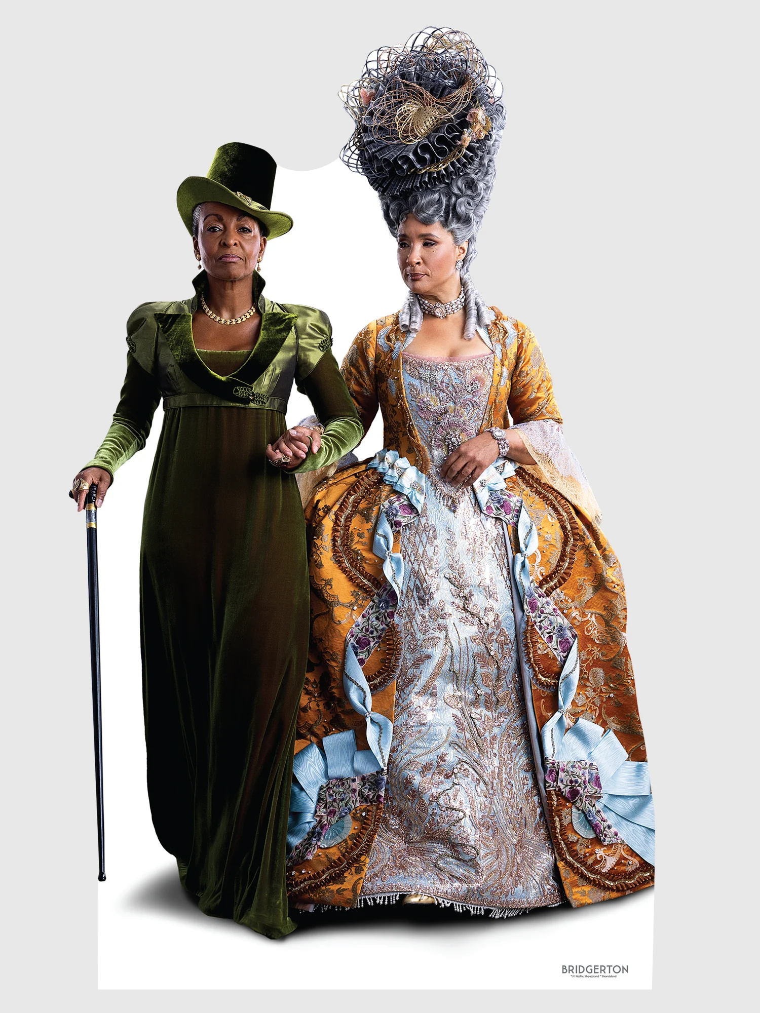 Bridgerton Queen Charlotte & Lady Danbury Cardboard Cutout Standee