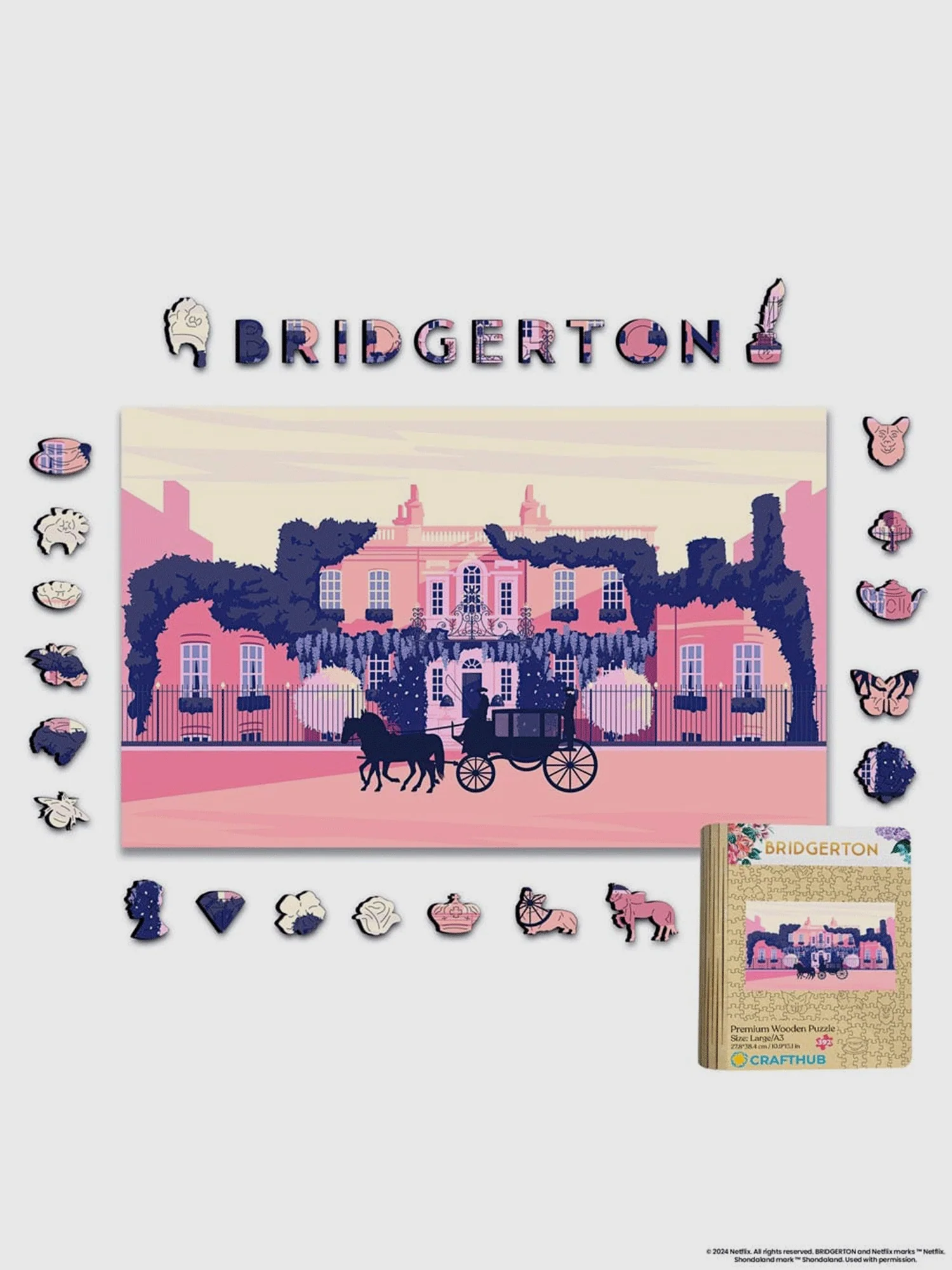 Bridgerton Residence Wooden Jigsaw Puzzle