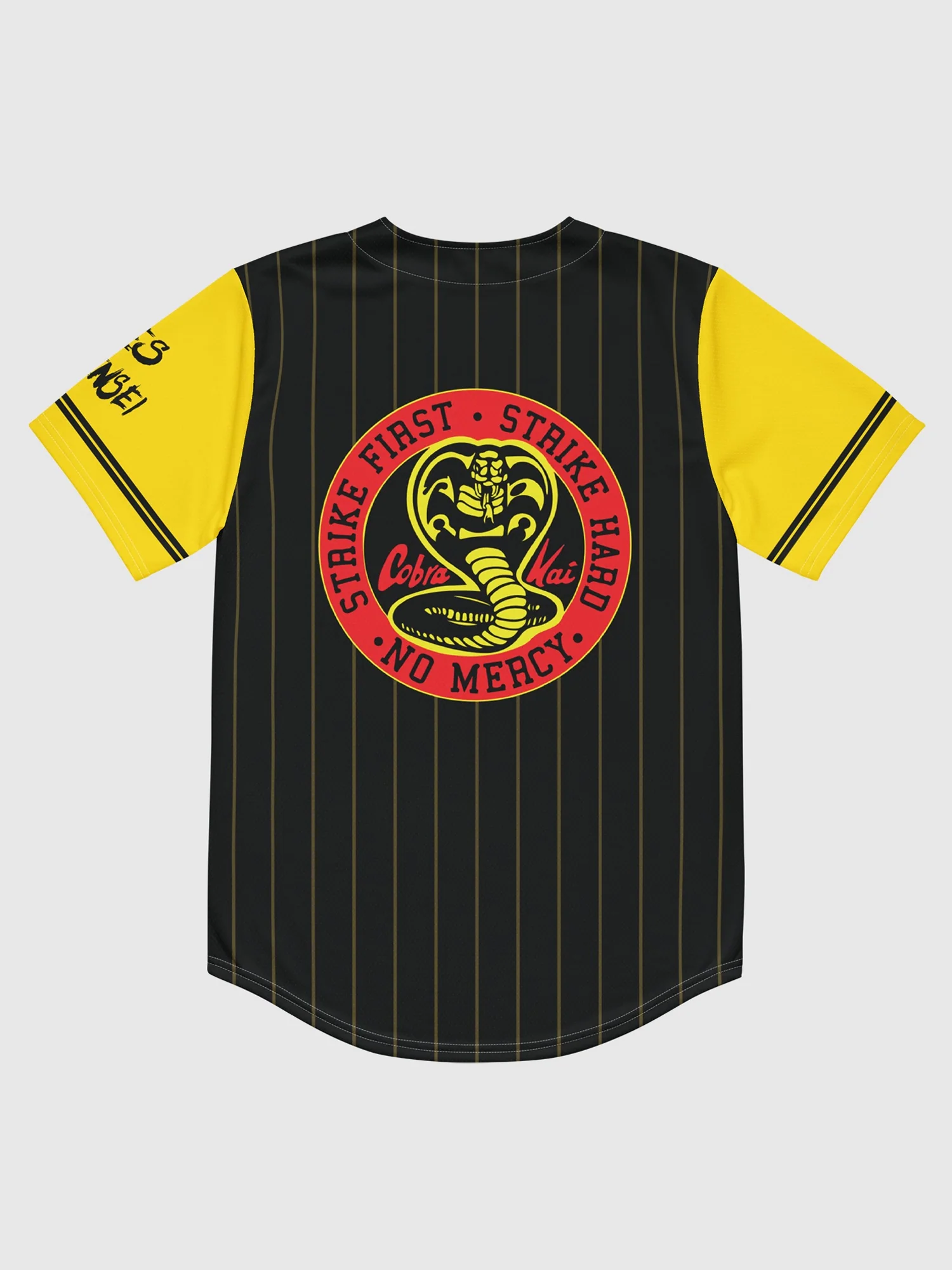 Cobra Kai Strike First Baseball Jersey