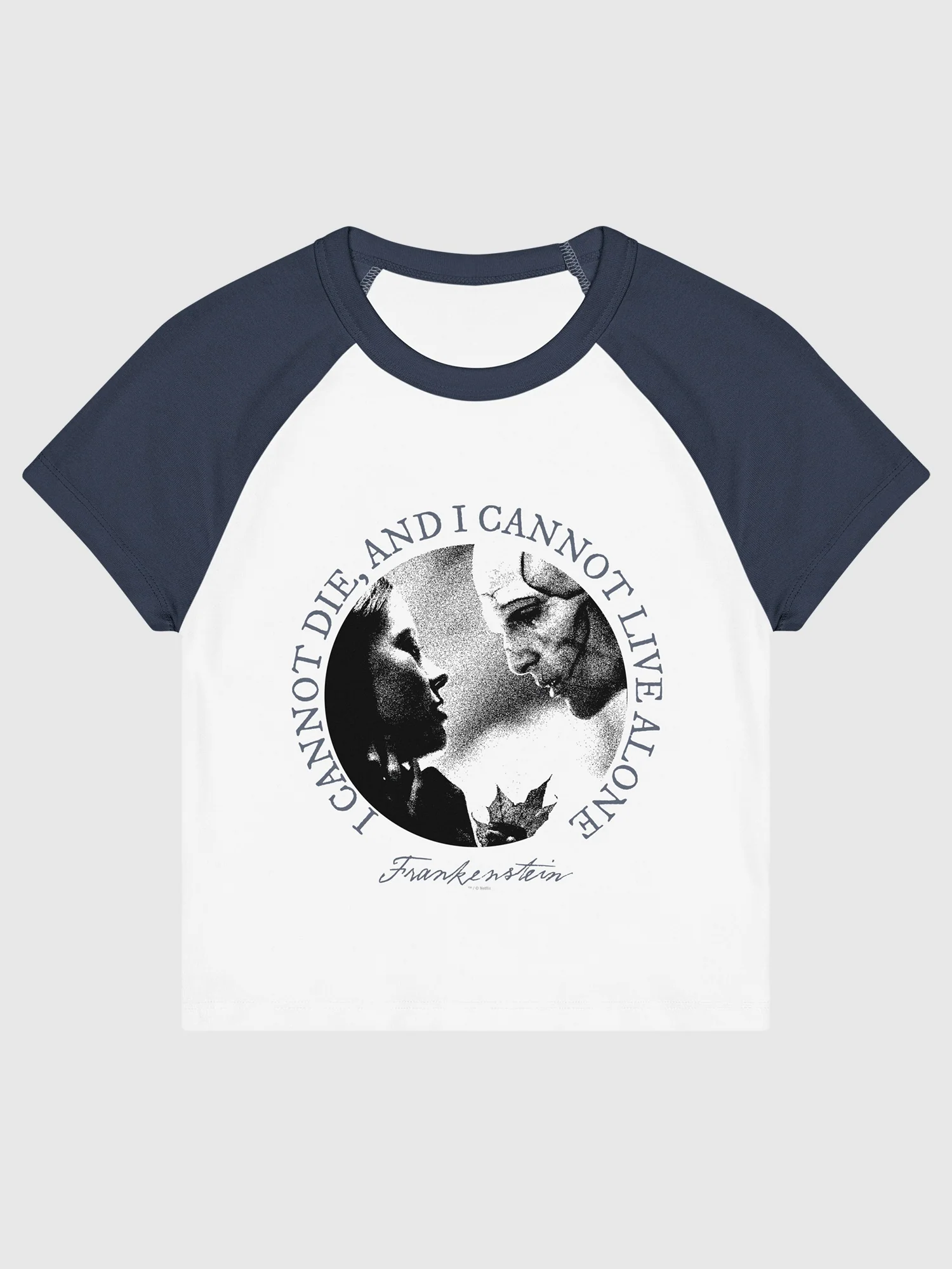 Frankenstein Raglan Baby Tee I Cannot Die
