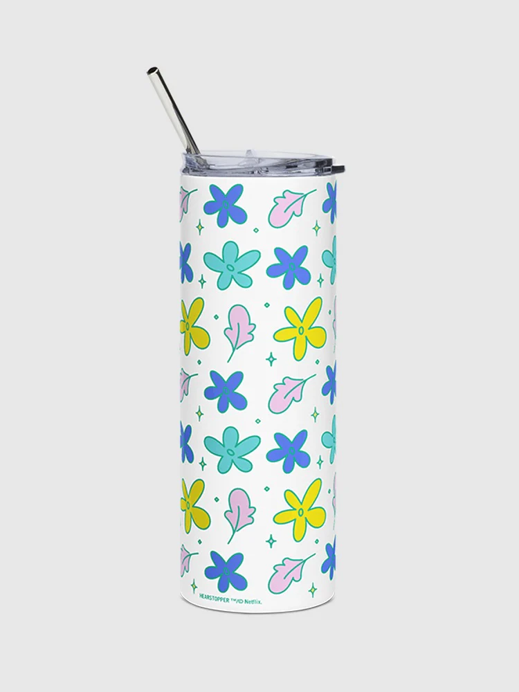 Heartstopper Floral 20 oz. Stainless Steel Tumbler - Image 2