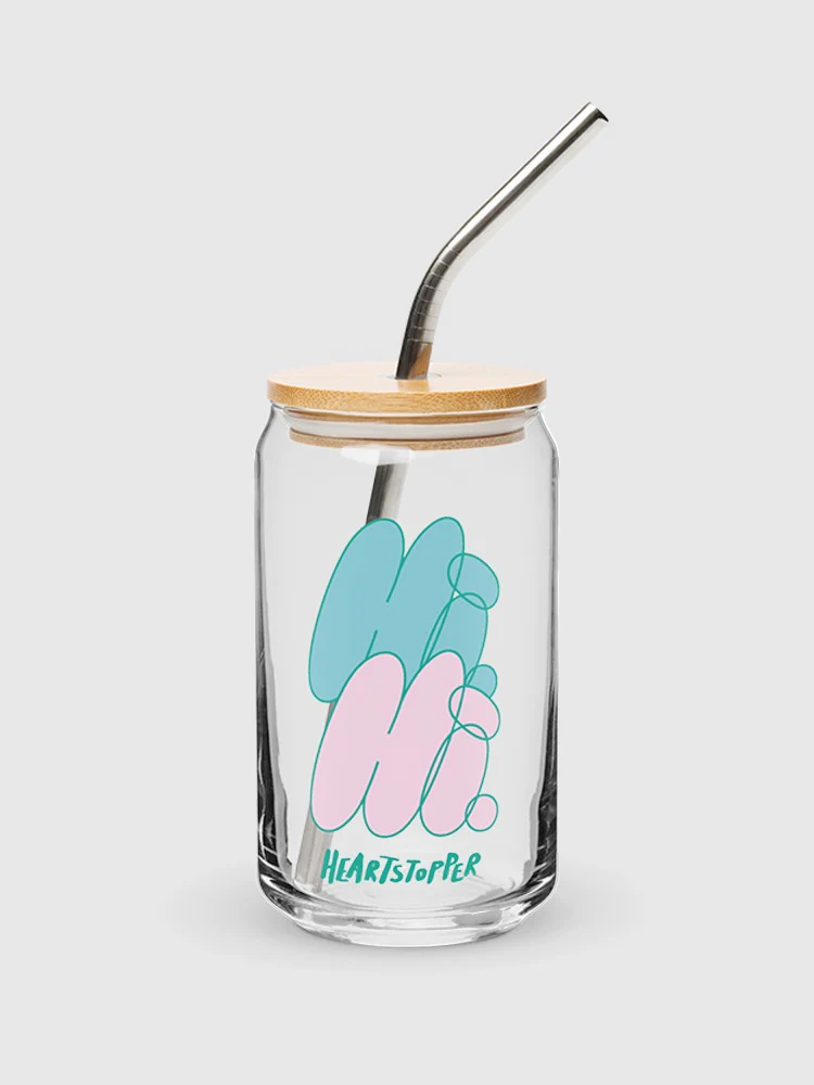 Heartstopper Hi. 16 oz. Can Shaped Glass