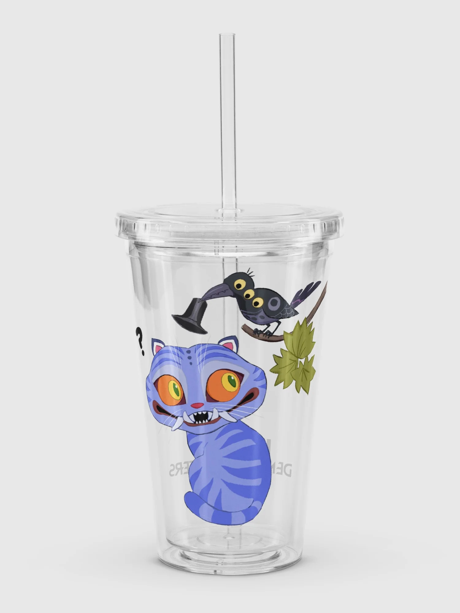 KPop Demon Hunters Derpy Tiger and Sussie Magpie Plastic Tumbler