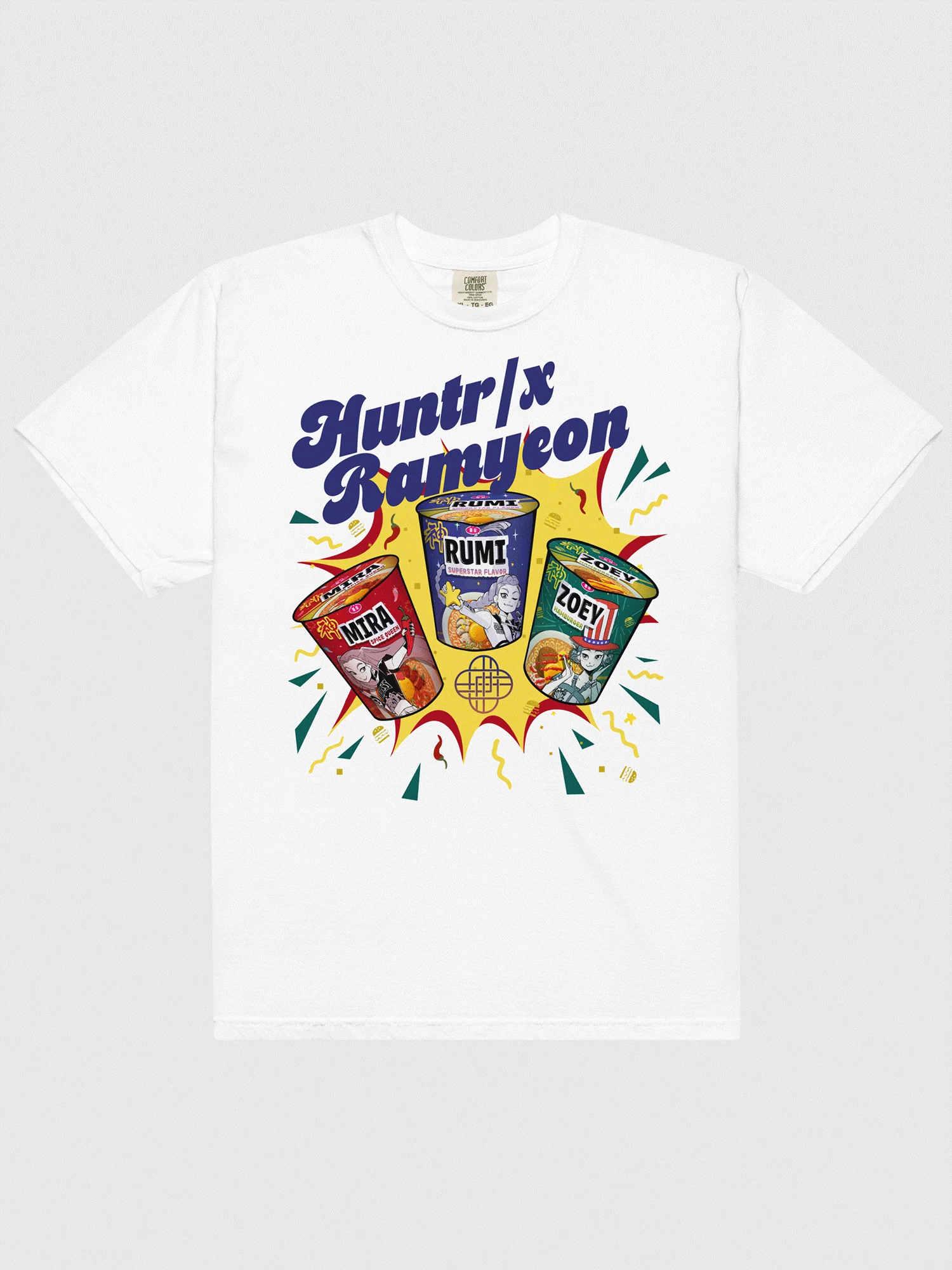 KPop Demon Hunters HUNTR/X Ramyeon Comfort Colors T-Shirt