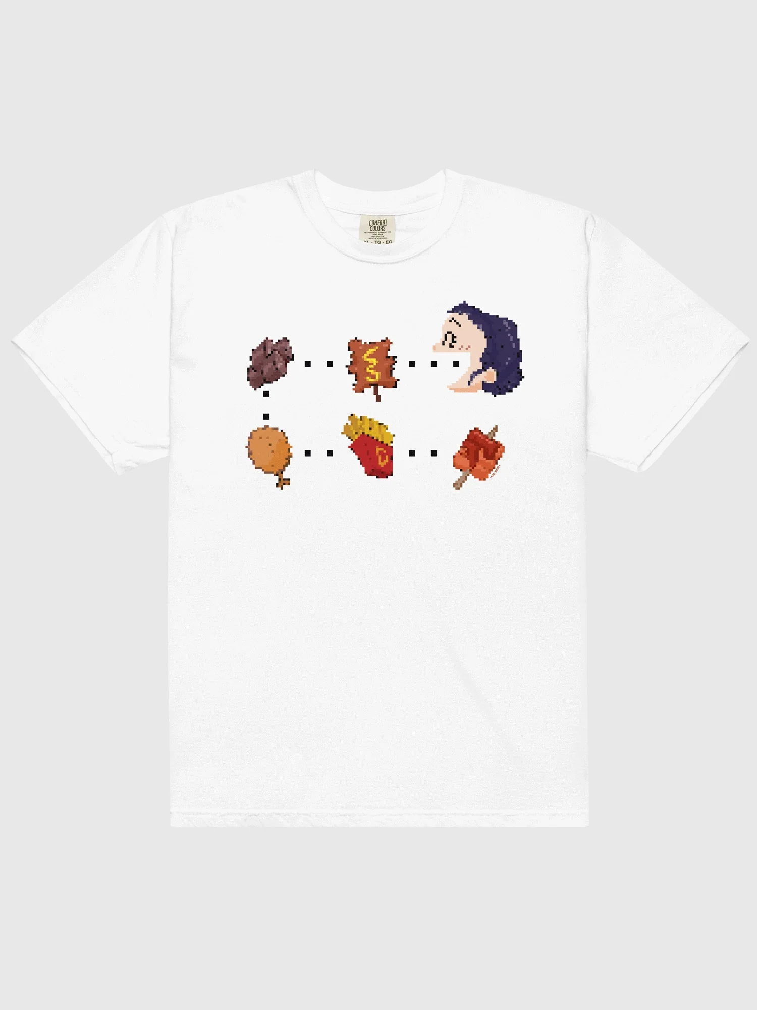 KPop Demon Hunters Zoey Snacks Comfort Colors T-Shirt - Image 2