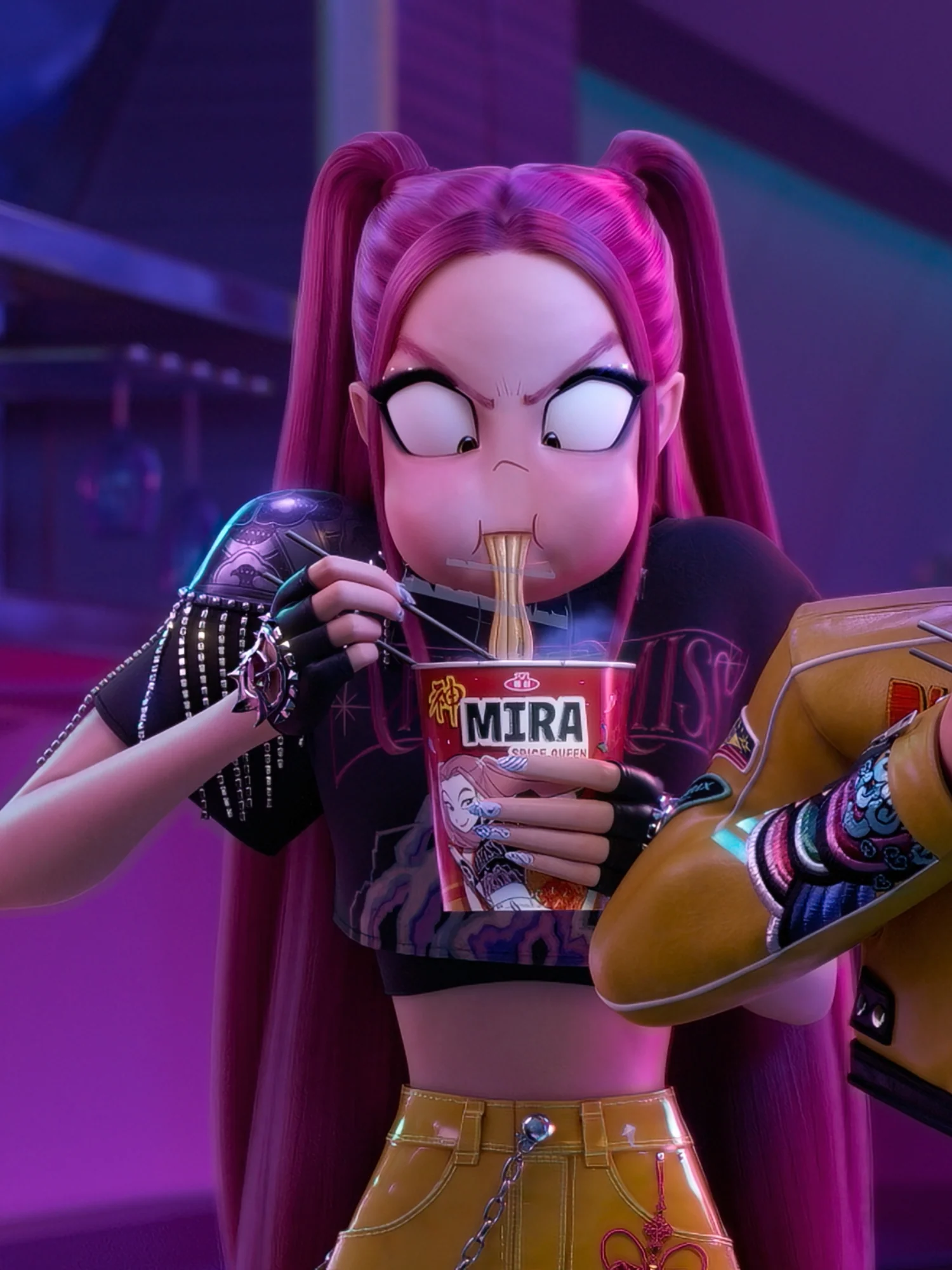 KPop Demon Hunters Mira Ramyeon Can Glass - Image 2