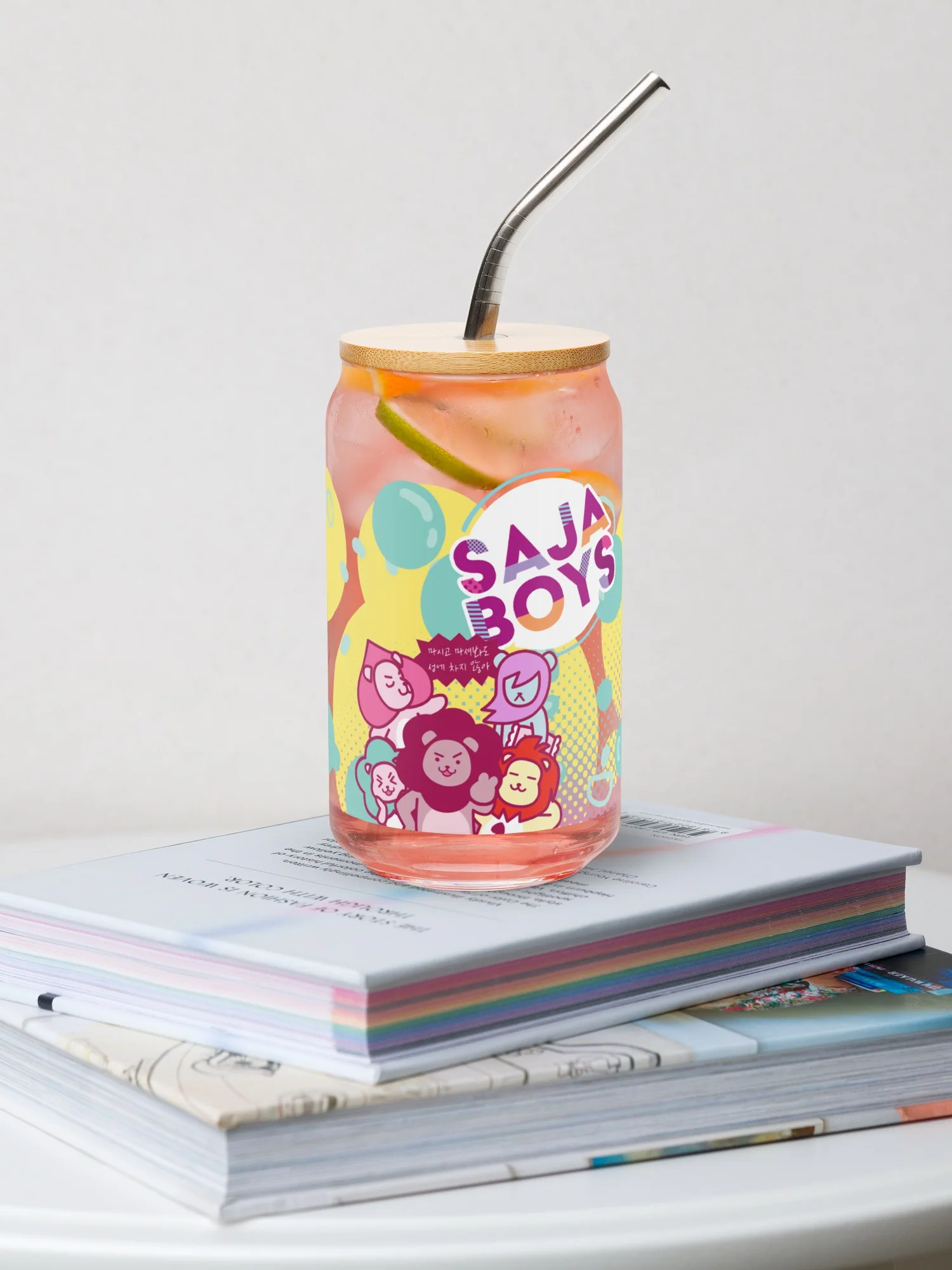 KPop Demon Hunters SAJA BOYS Can Shaped Glass - Image 2