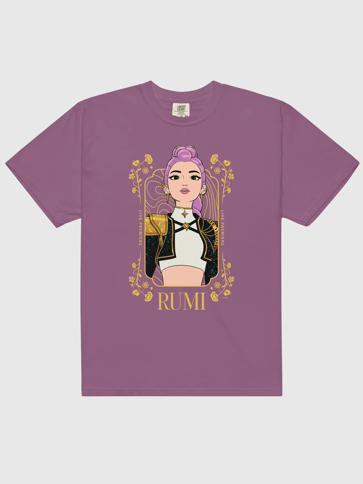 KPop Demon Hunters Comfort Colors T-Shirt Rumi Golden