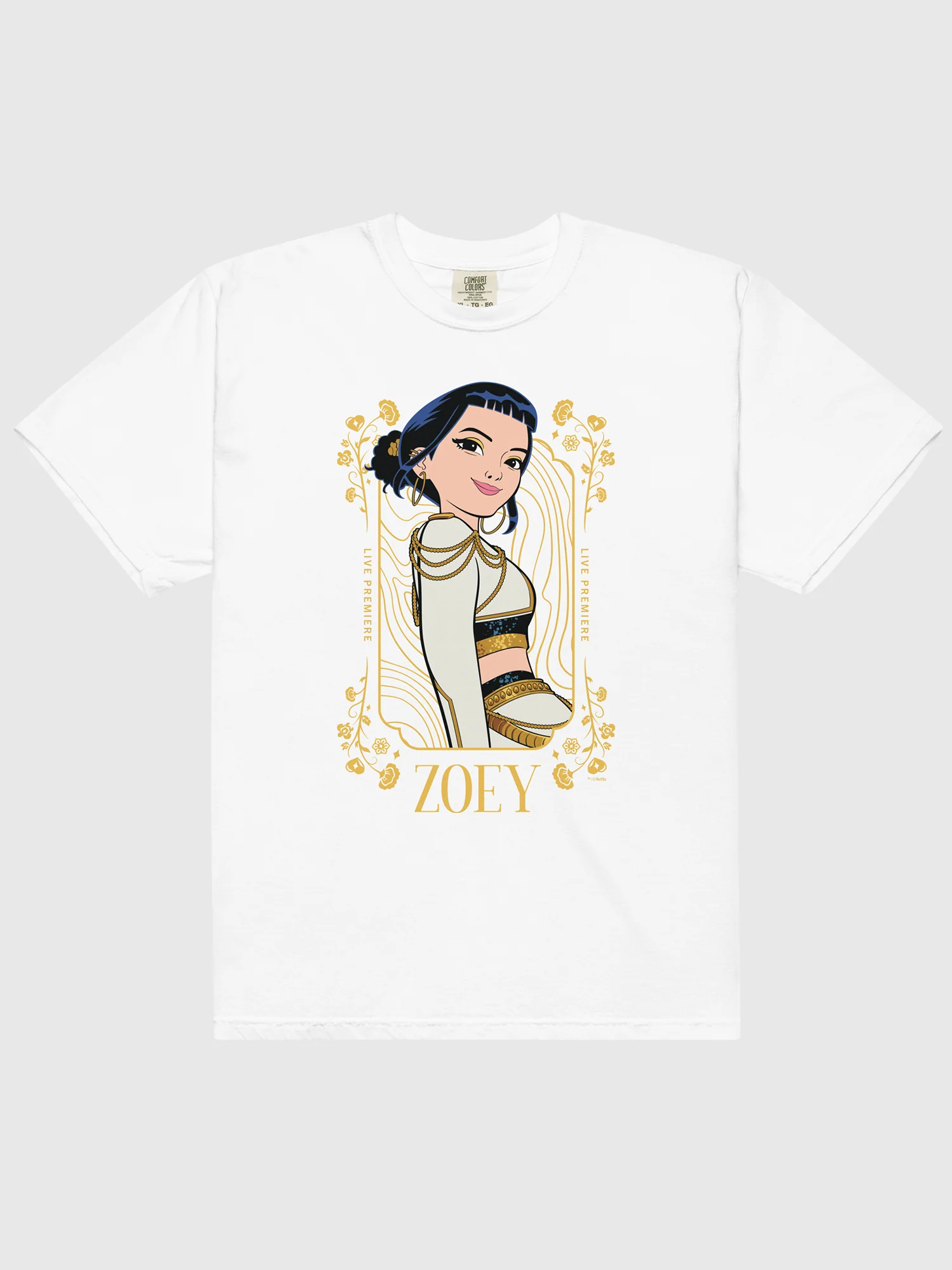KPop Demon Hunters Comfort Colors T-Shirt Zoey Golden - Image 2