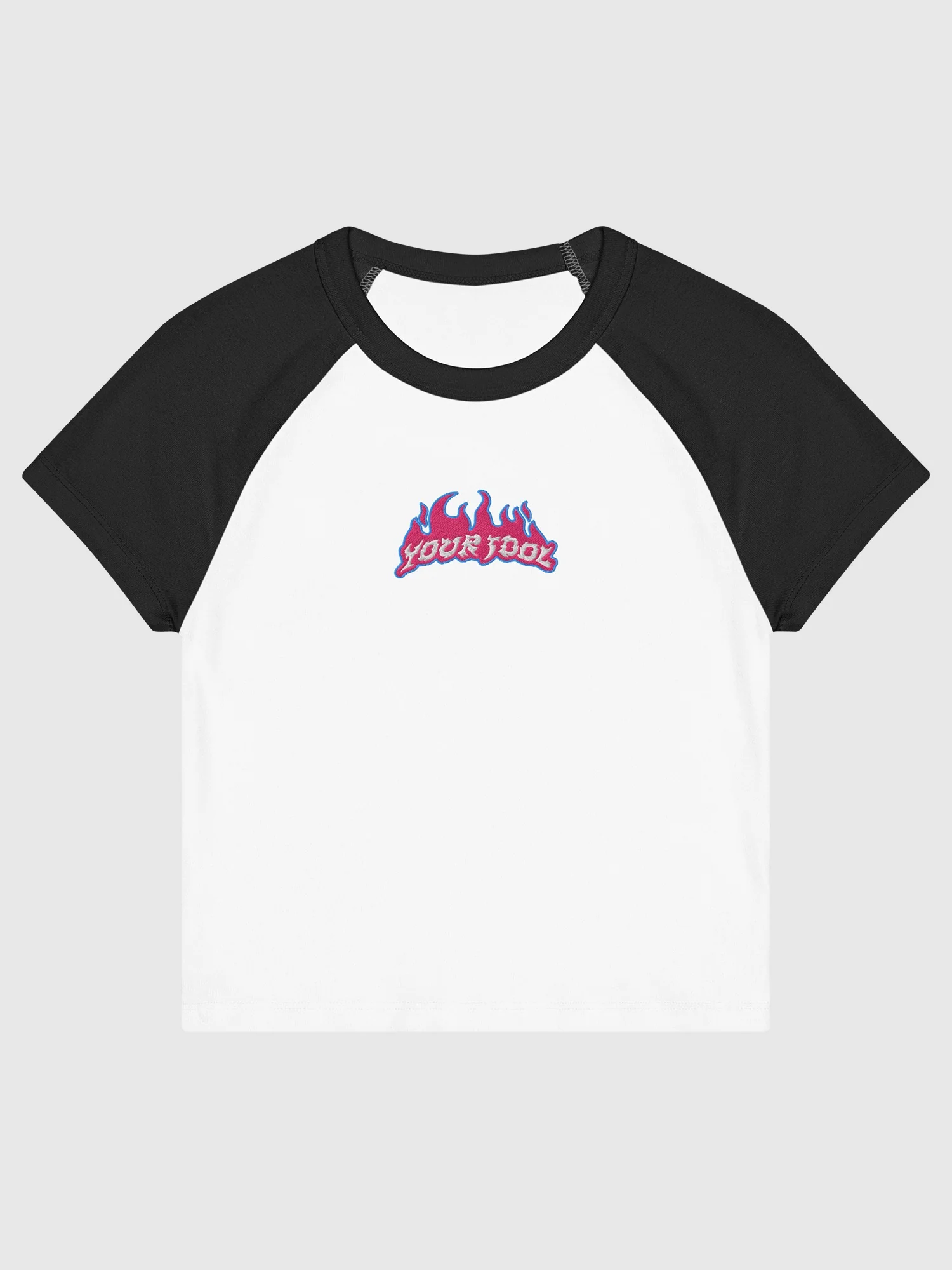 KPop Demon Hunters Embroidered Women's Raglan Baby Tee "Your Idol"