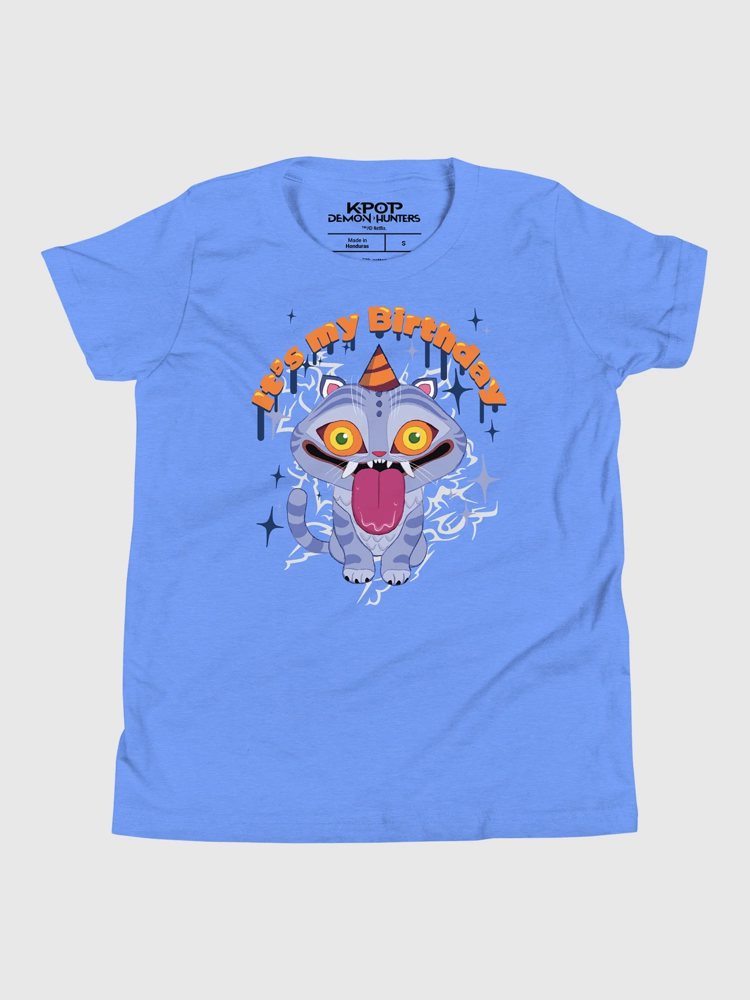 KPop Demon Hunters It's My Birthday Derpy Tiger Kids T-Shirt