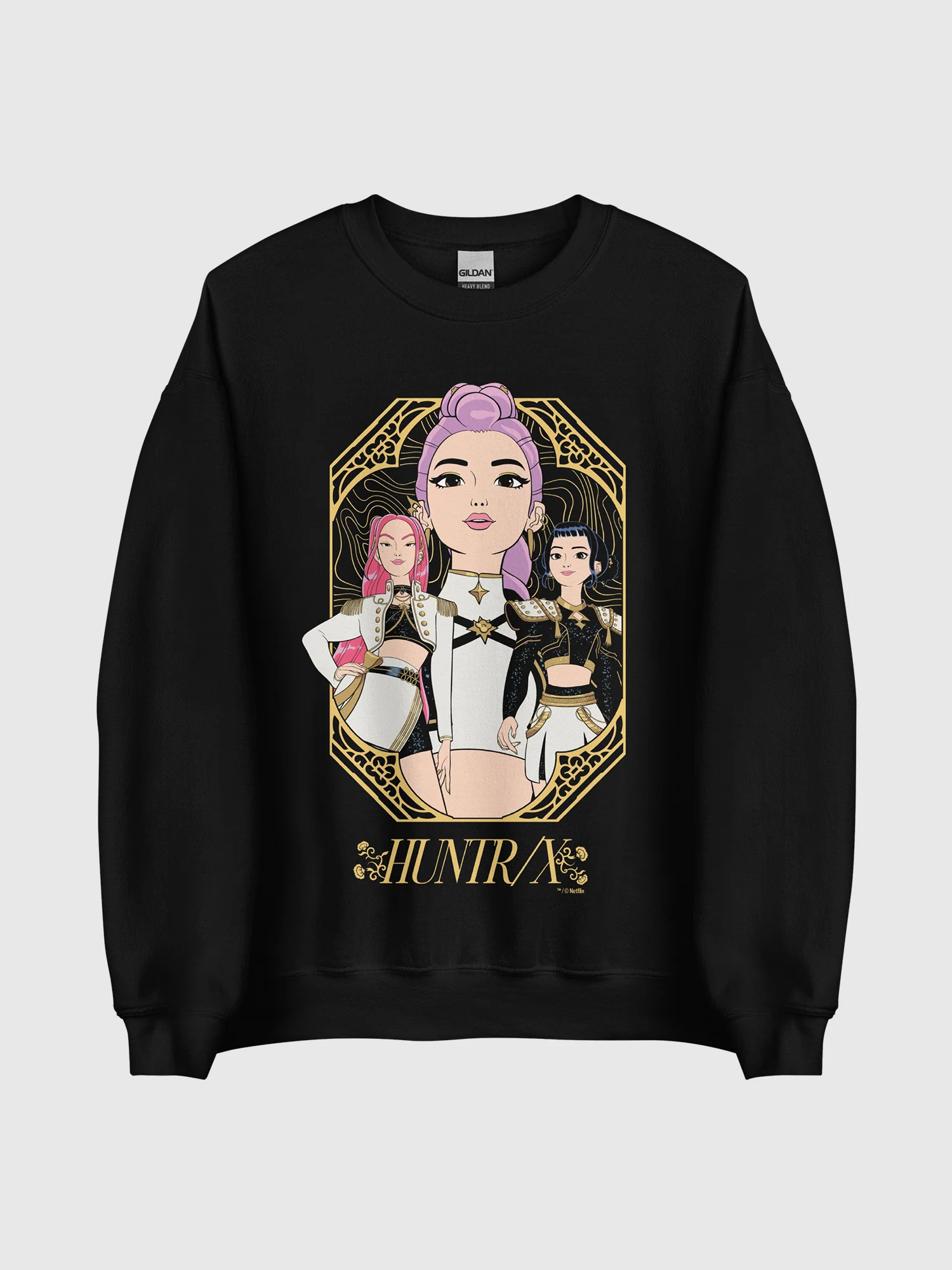 KPop Demon Hunters Kids Crewneck HUNTR/X Golden