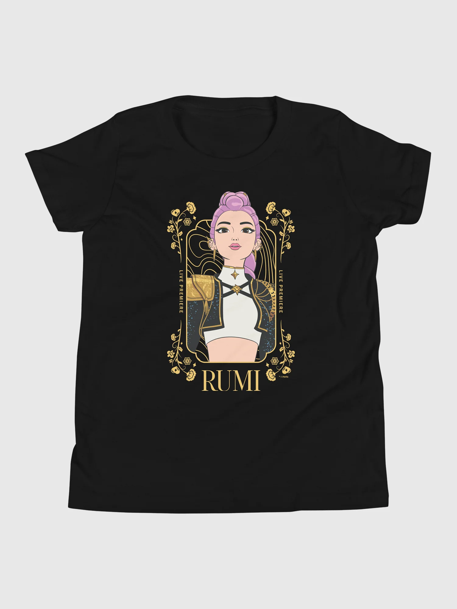 KPop Demon Hunters Kids T-Shirt Rumi Golden