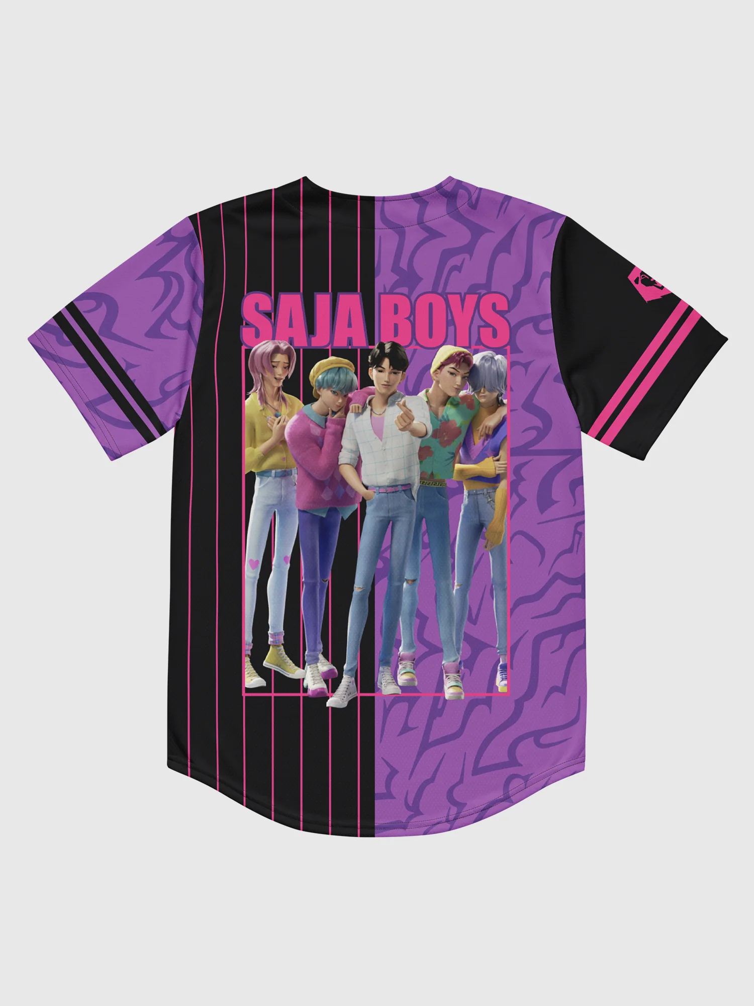 KPop Demon Hunters SAJA BOYS Baseball Jersey