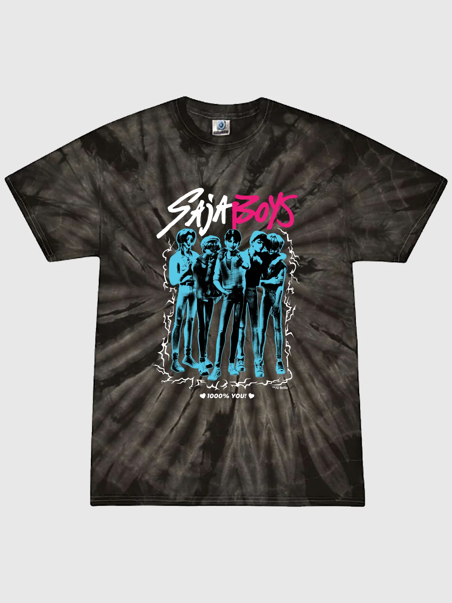 KPop Demon Hunters SAJA BOYS Youth Tie-Dye T-Shirt