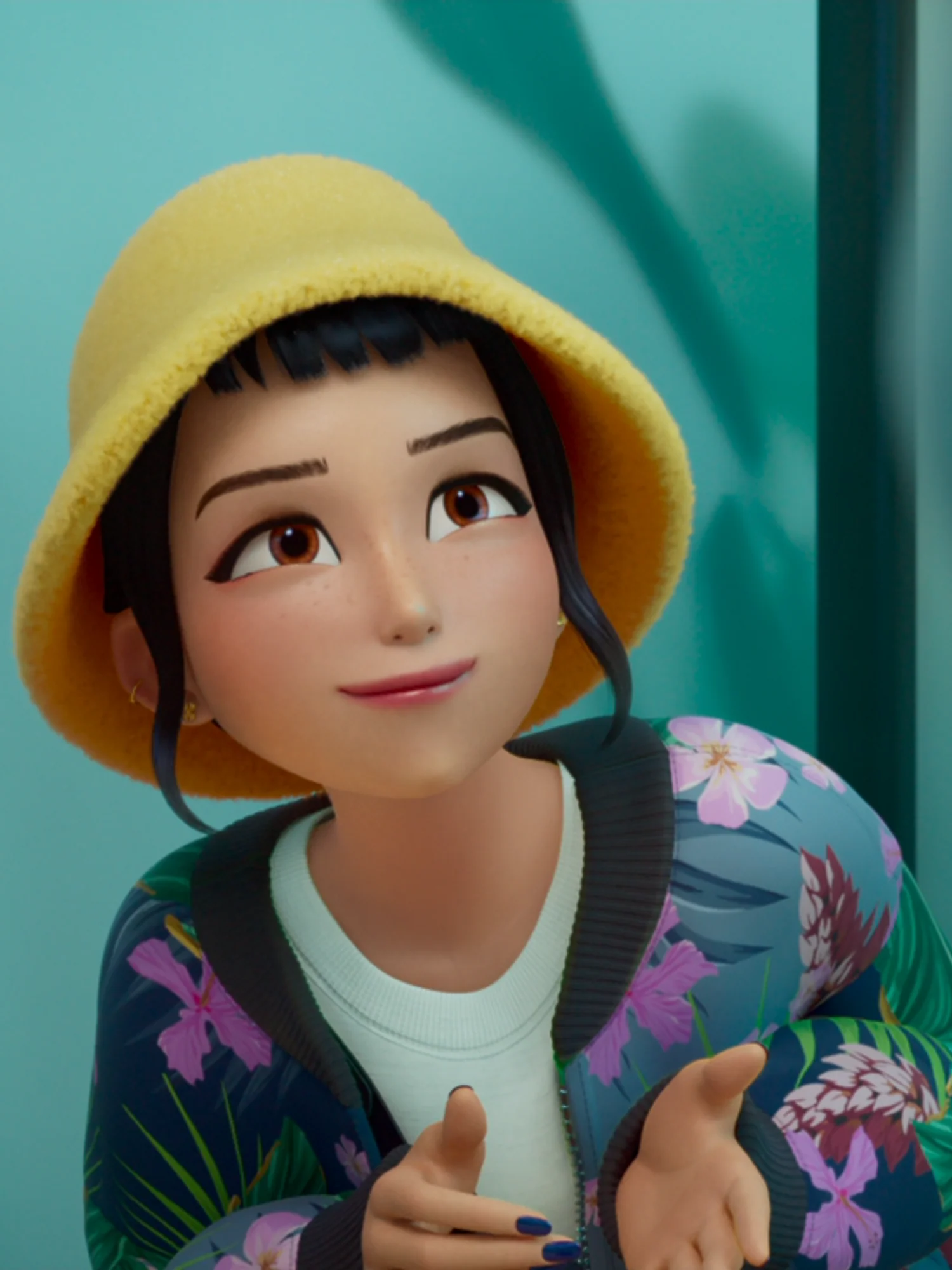 KPop Demon Hunters Zoey's Tropical Bomber Jacket - Image 2