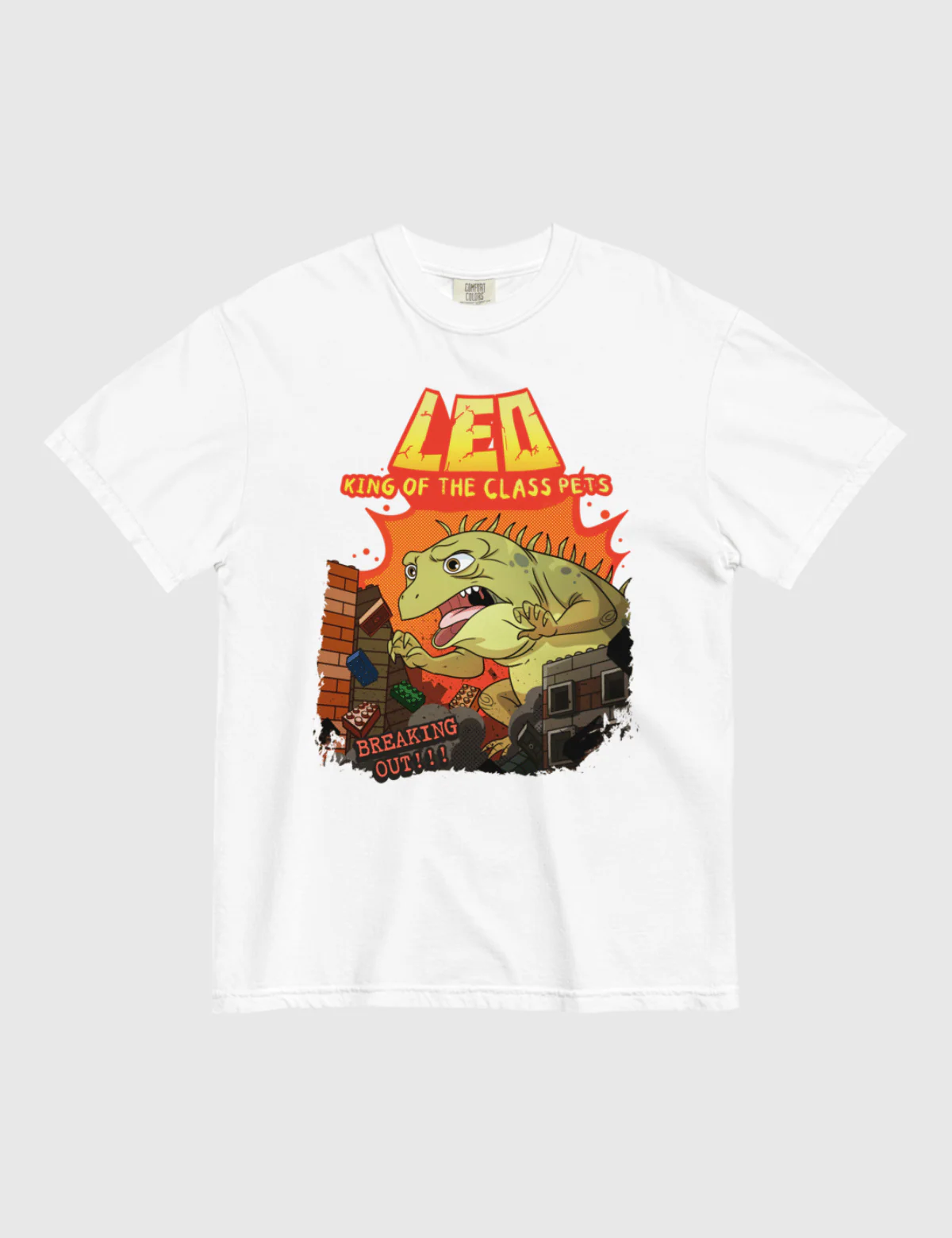 Leo Breaking Out Unisex T-Shirt [White]
