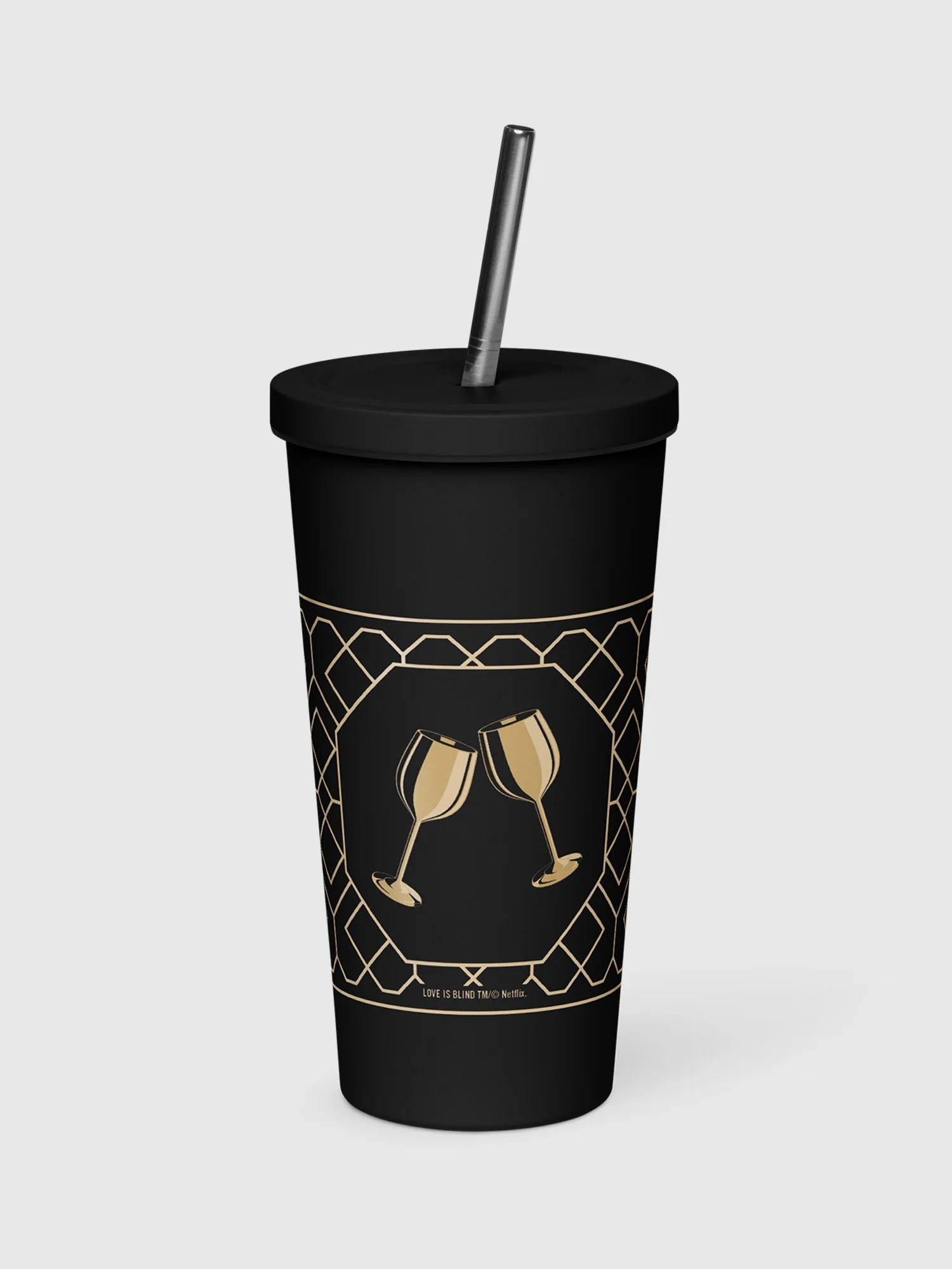Love is Blind Golden Goblet Insulated Tumbler