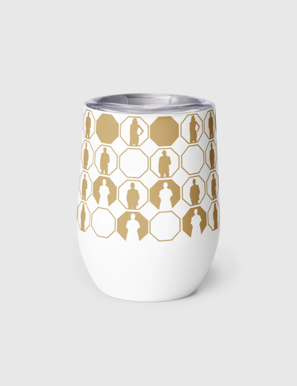 Love is Blind "My Ideal Woman Is" Wine Tumbler [White] - Image 5