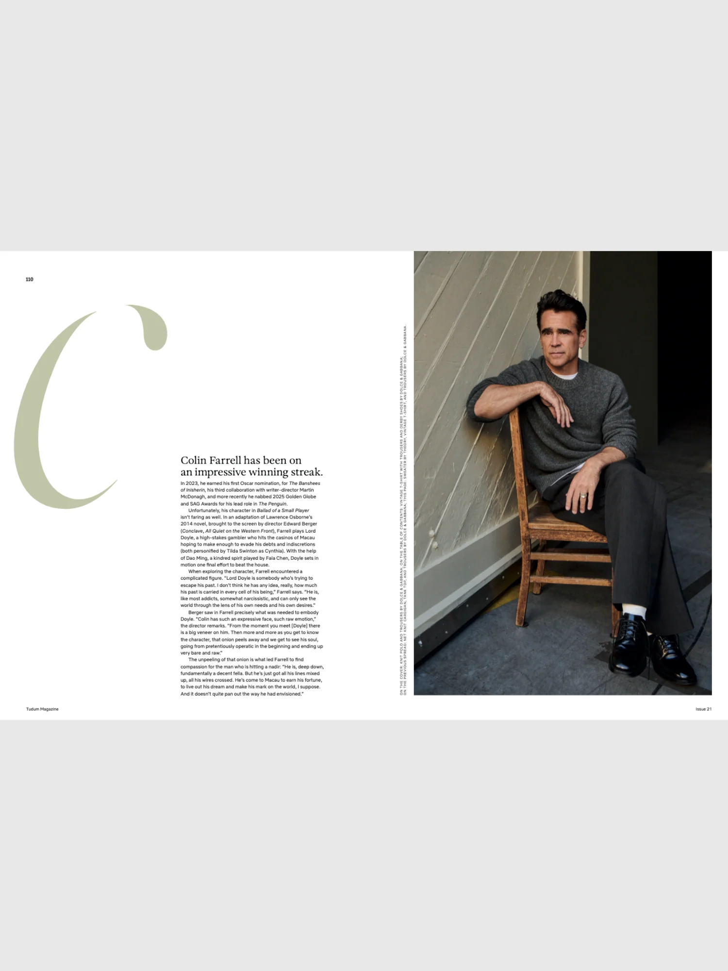 Tudum Magazine Issue Twenty One - Colin Farrell - Image 5