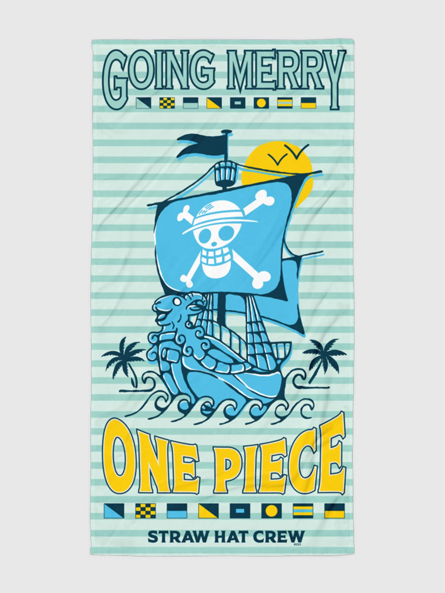 One Piece Beach Towel Straw Hat Crew