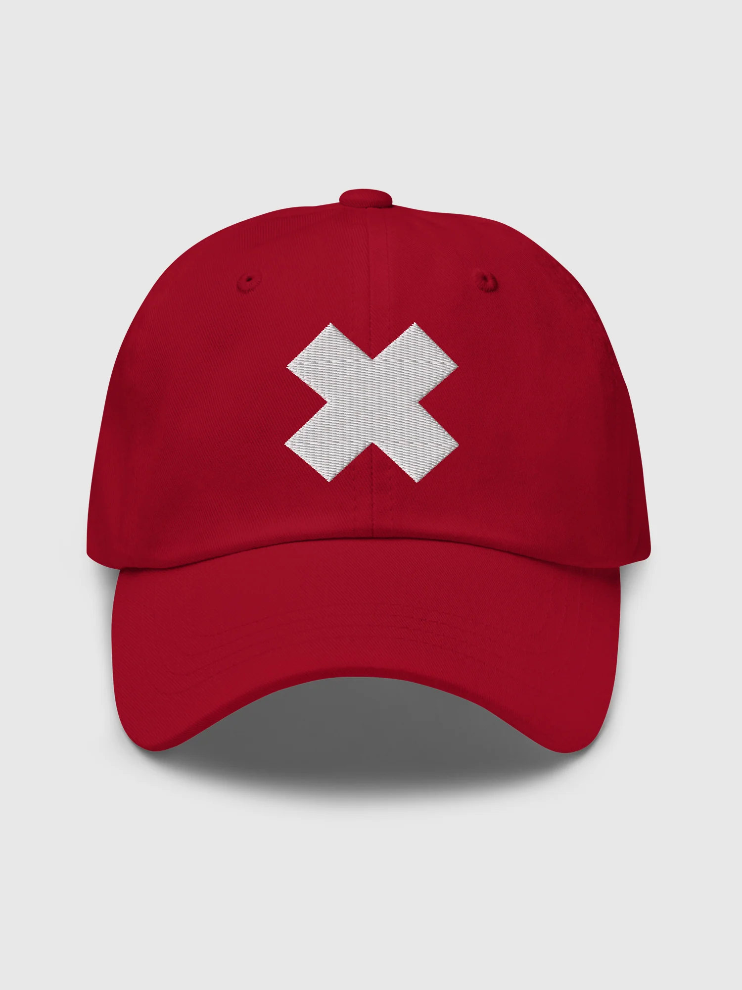 One Piece Embroidered Dad Hat X
