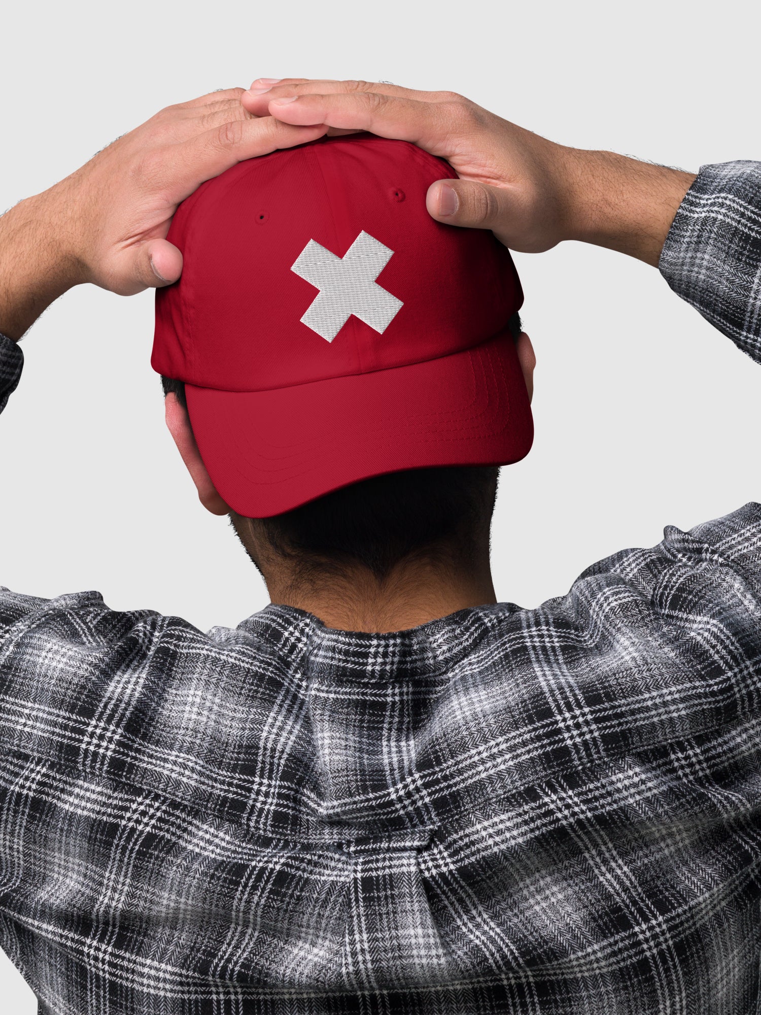 One Piece Embroidered Dad Hat X - Image 4
