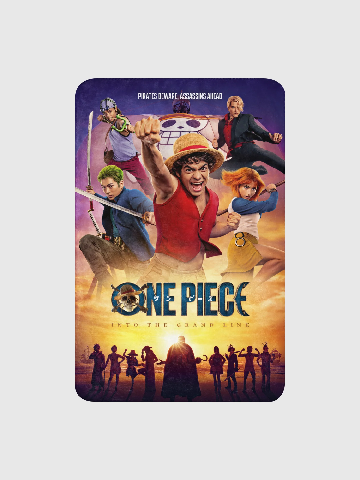 One Piece Sherpa Blanket Pirates Beware - Image 5