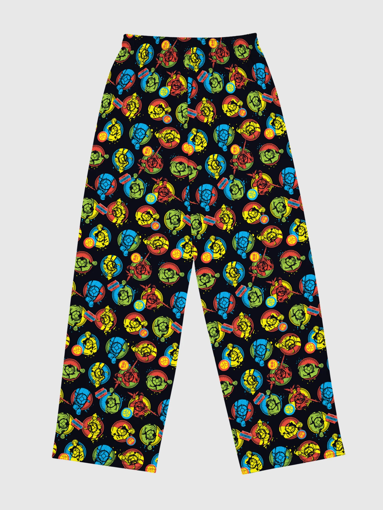 Sakamoto Days Patterned Wide-Leg Pants