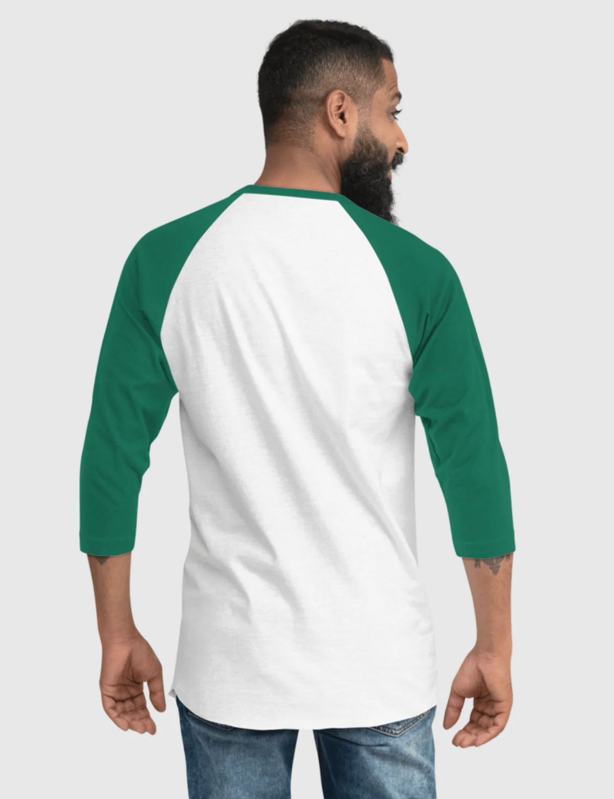 Squid Game: The Challenge Player Raglan Shirt [White/Kelly] - Player 179 - Image 3
