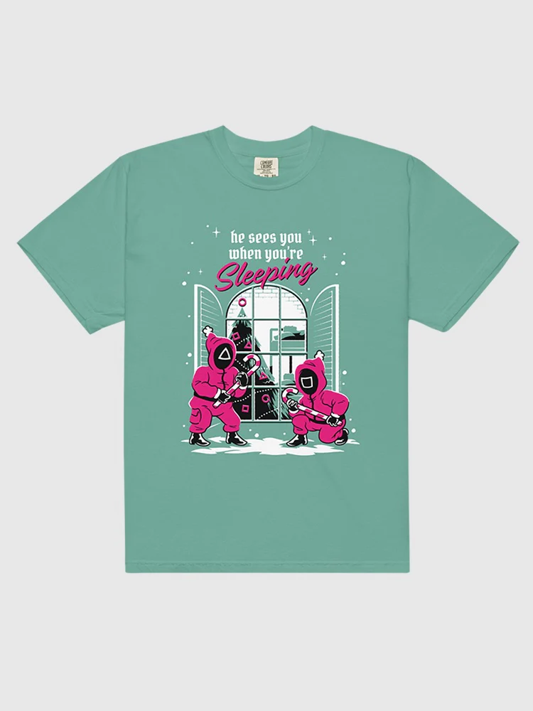 Squid Game He Sees You When You're Sleeping Comfort Colors T-Shirt