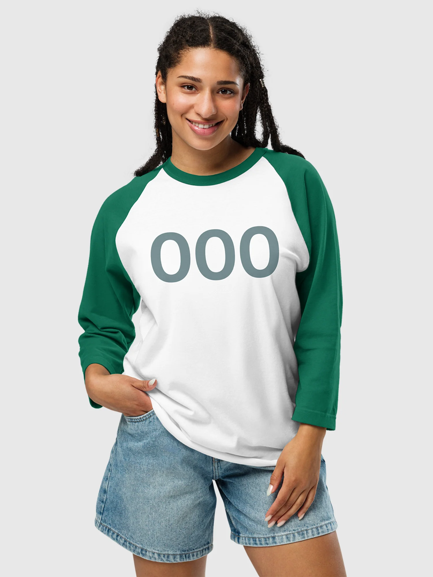 Squid Game Personalized Number Raglan Shirt - Image 3
