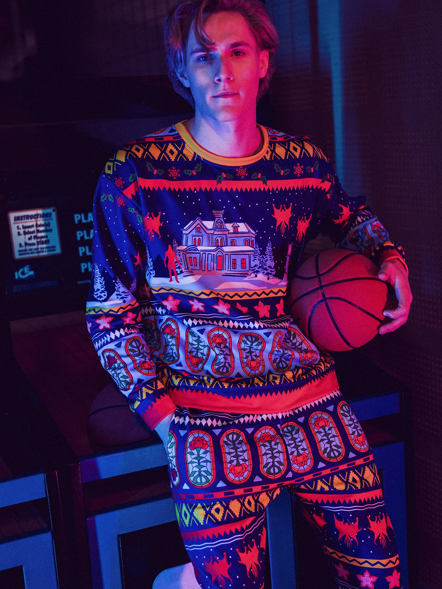 Stranger Things All Over Print Men's Joggers - Image 2
