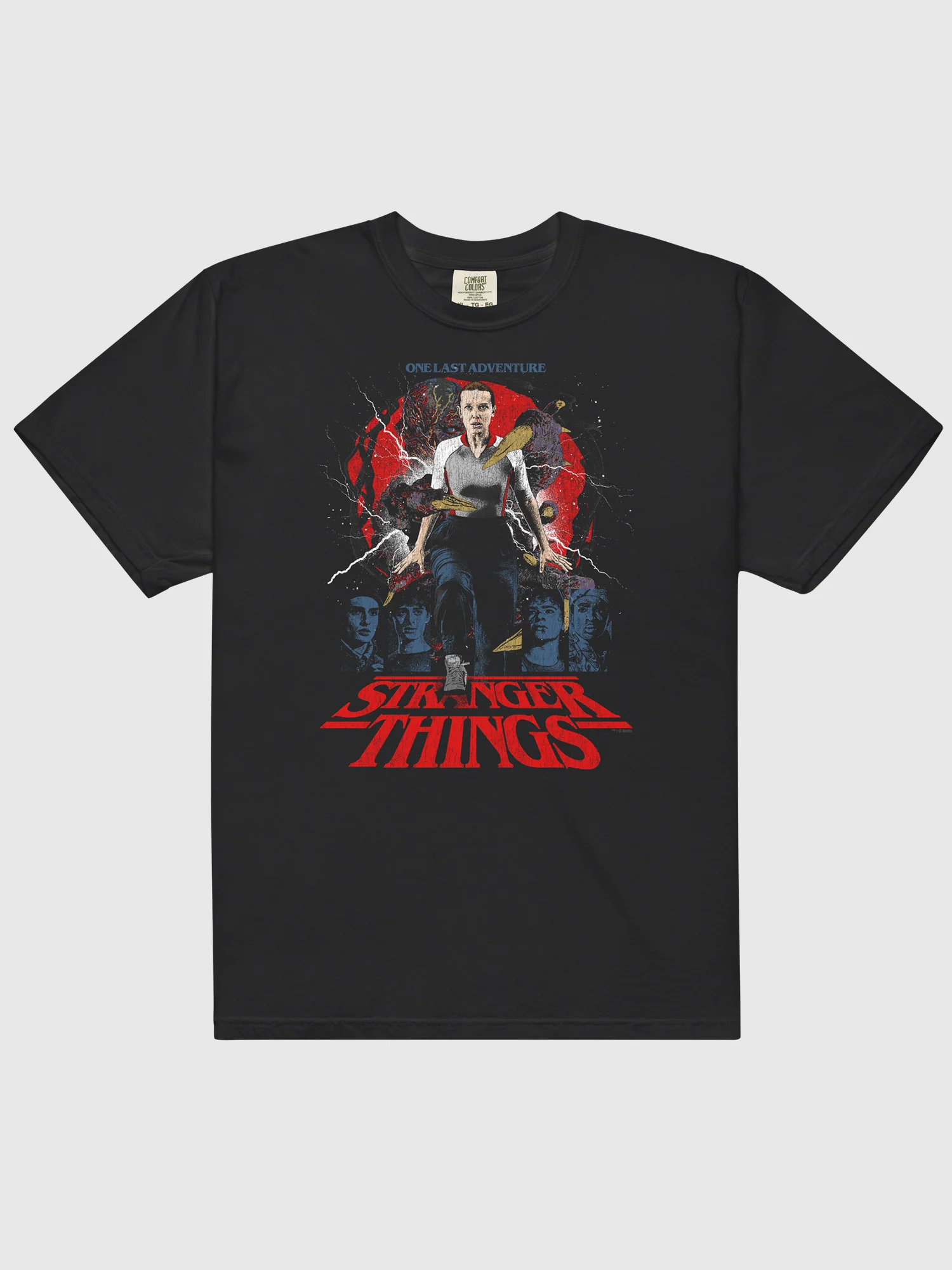 Stranger Things T-Shirt Comfort Colors Rucking Fotten x Upside Down Pictures