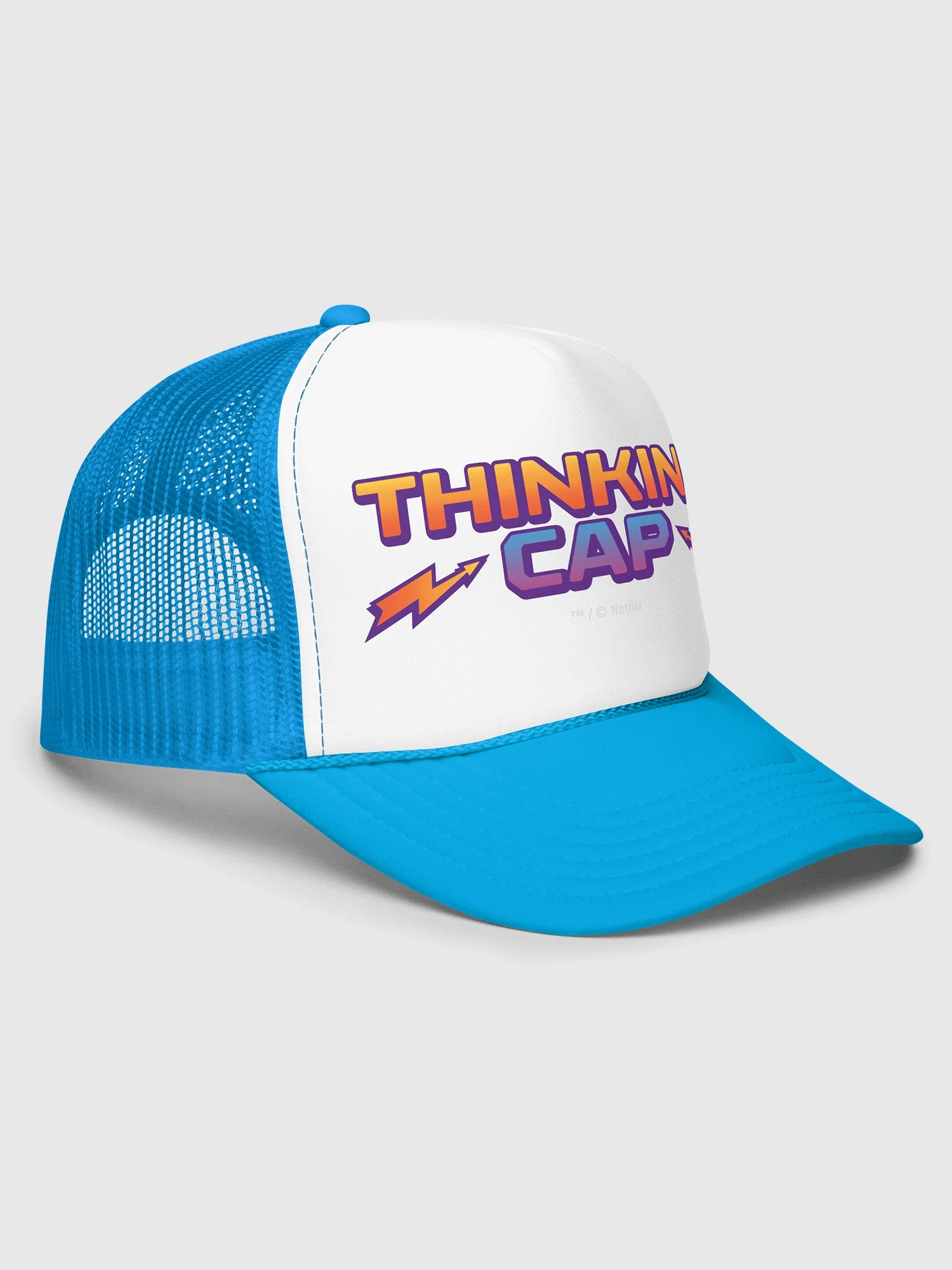 Stranger Things Dustin's Thinking Cap Trucker Hat - Image 5