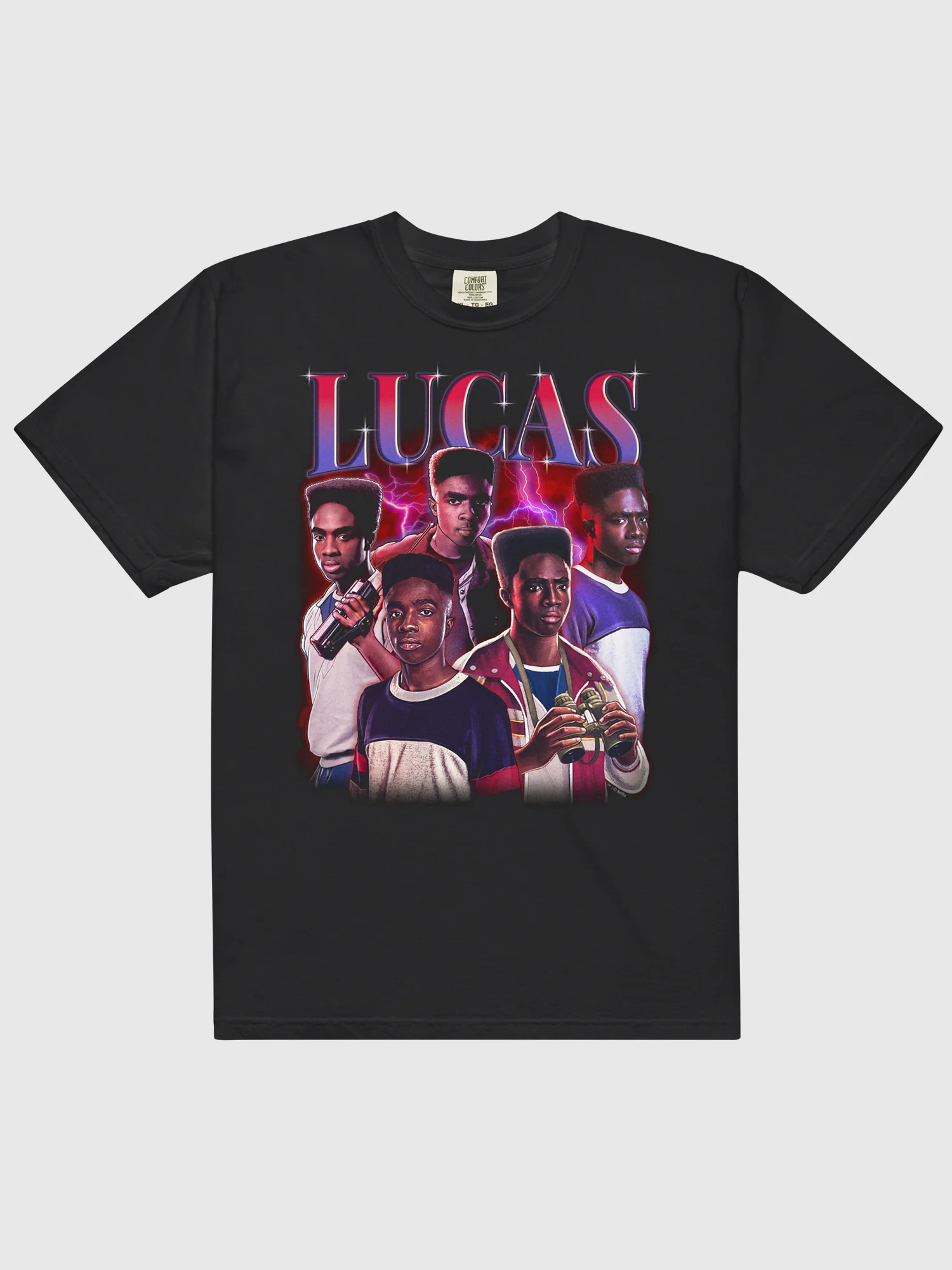 Stranger Things T-Shirt Comfort Colors Lucas Hearthrob