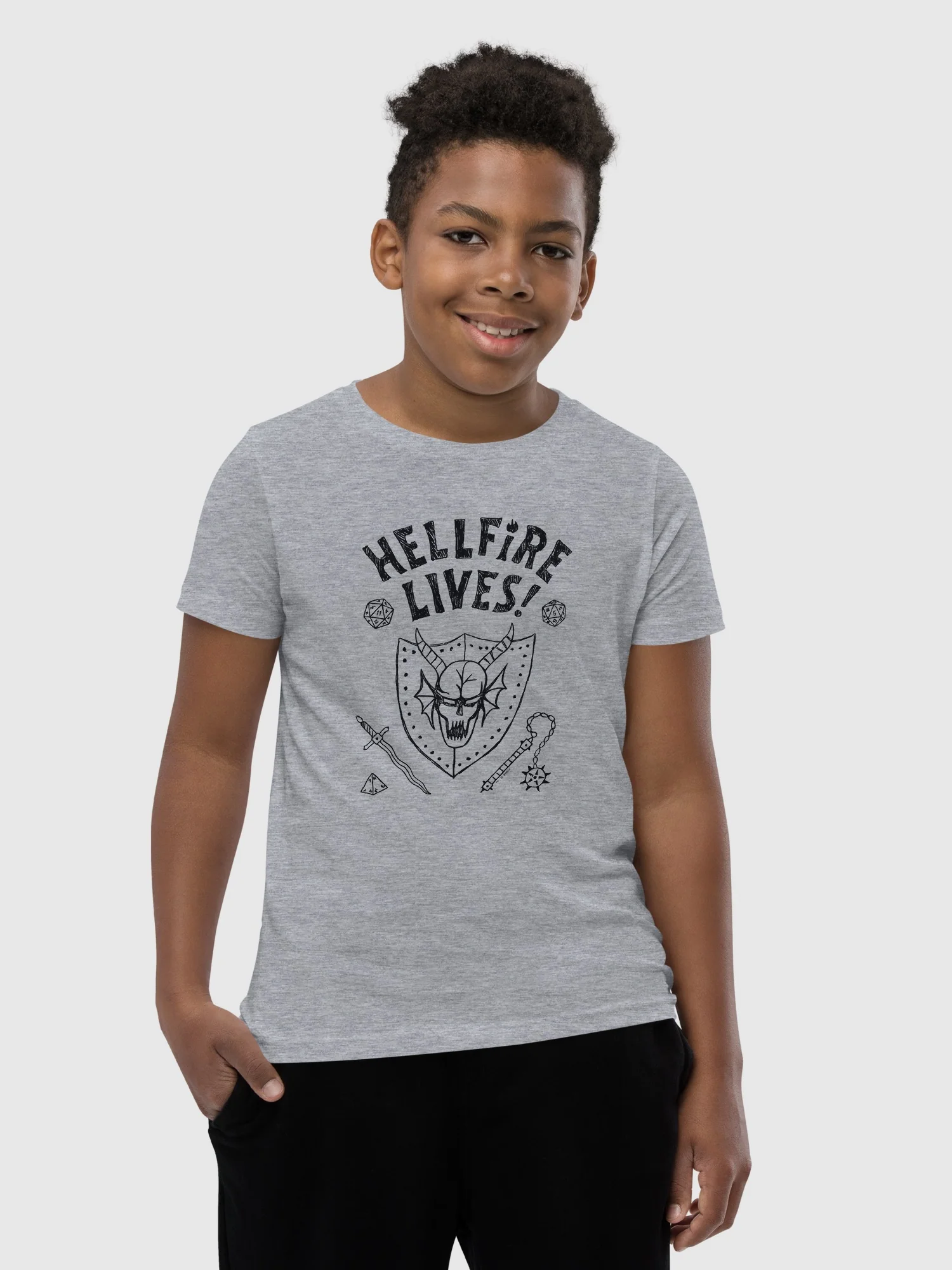 Stranger Things Hellfire Lives Kids T-Shirt - Image 2