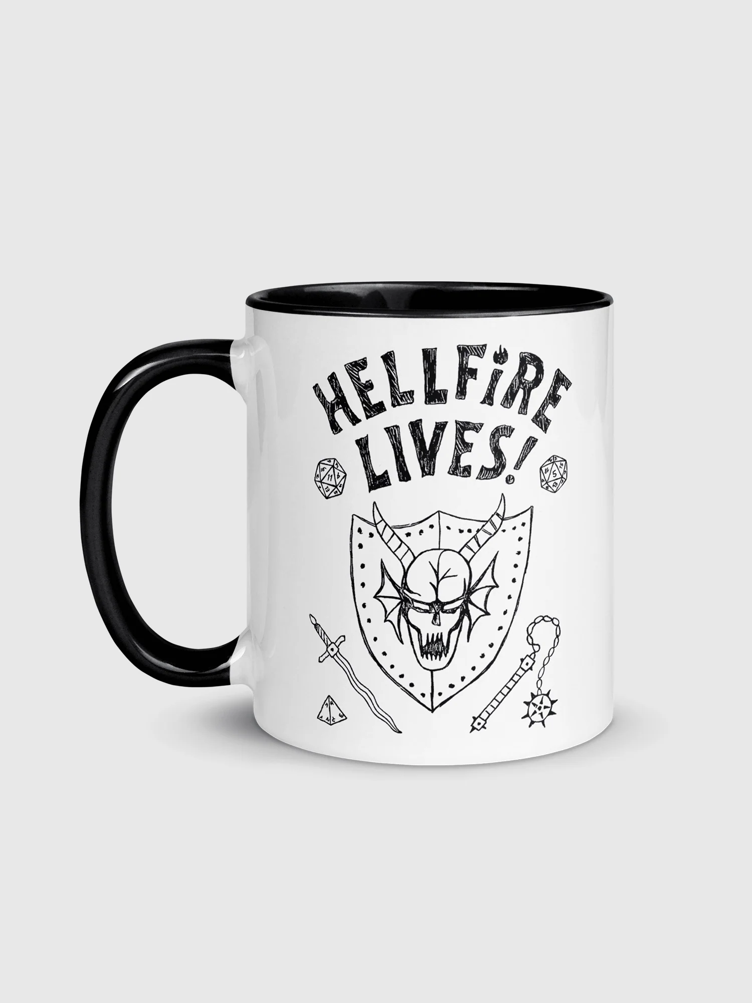 Stranger Things Hellfire Lives Two-Tone Mug