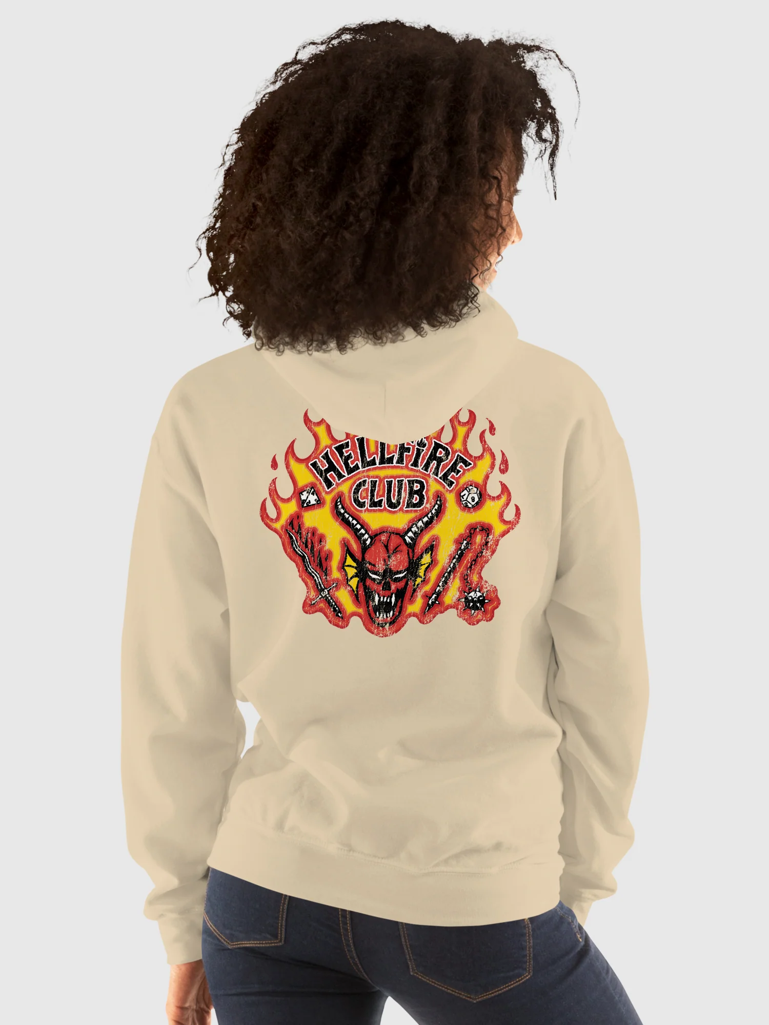 Stranger Things Hoodie Burning Hellfire Club - Image 3