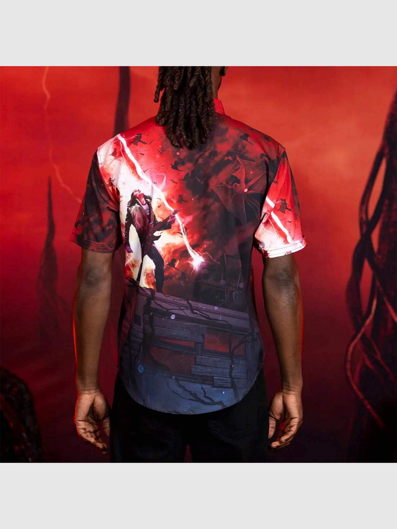 Stranger Things x RSVLTS "Most Metal Ever!" KUNUFLEX Short Sleeve Shirt - Image 4