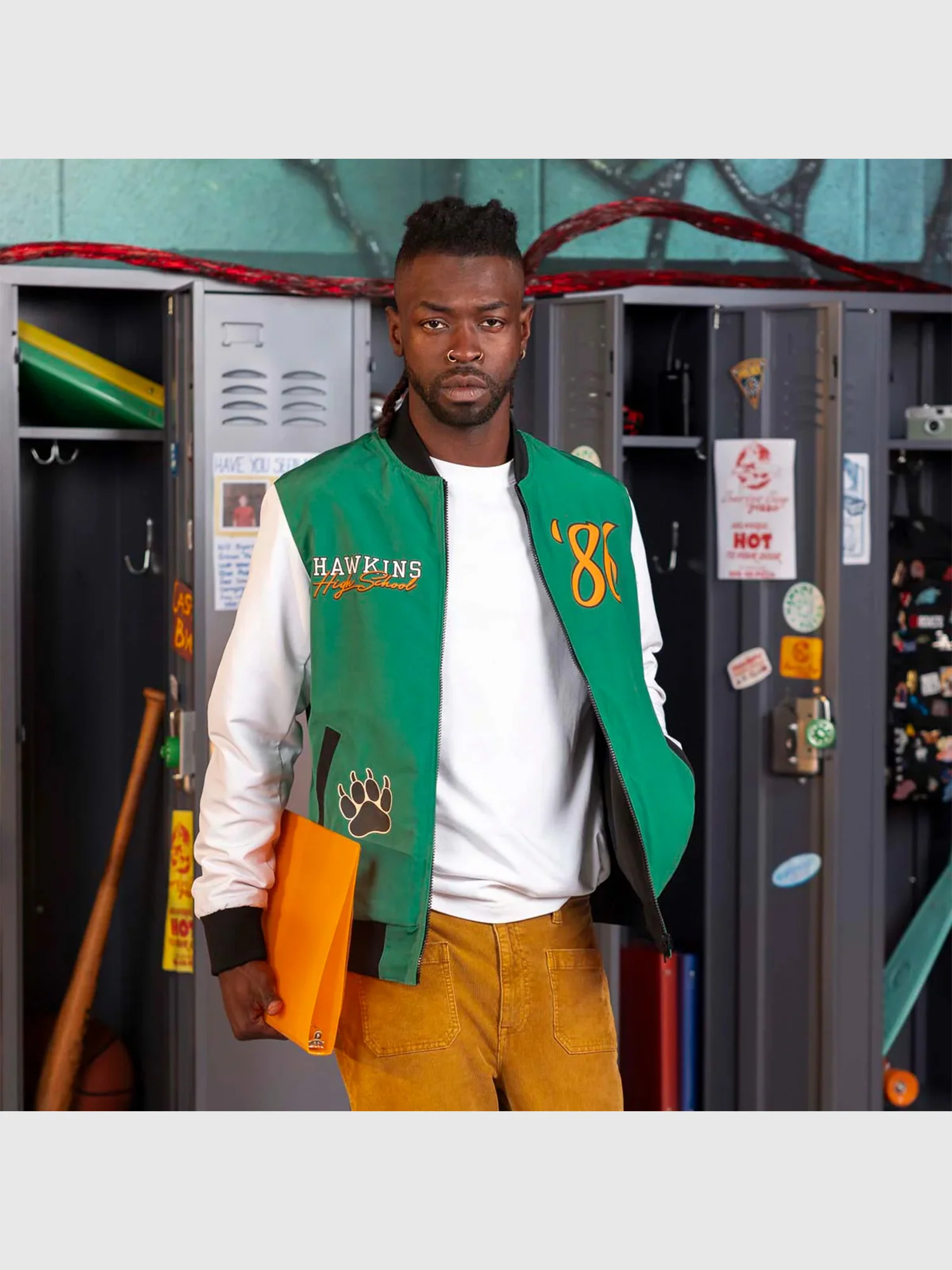 Stranger Things x RSVLTS Hawkins Tigers Reversible Bomber Jacket - Image 7