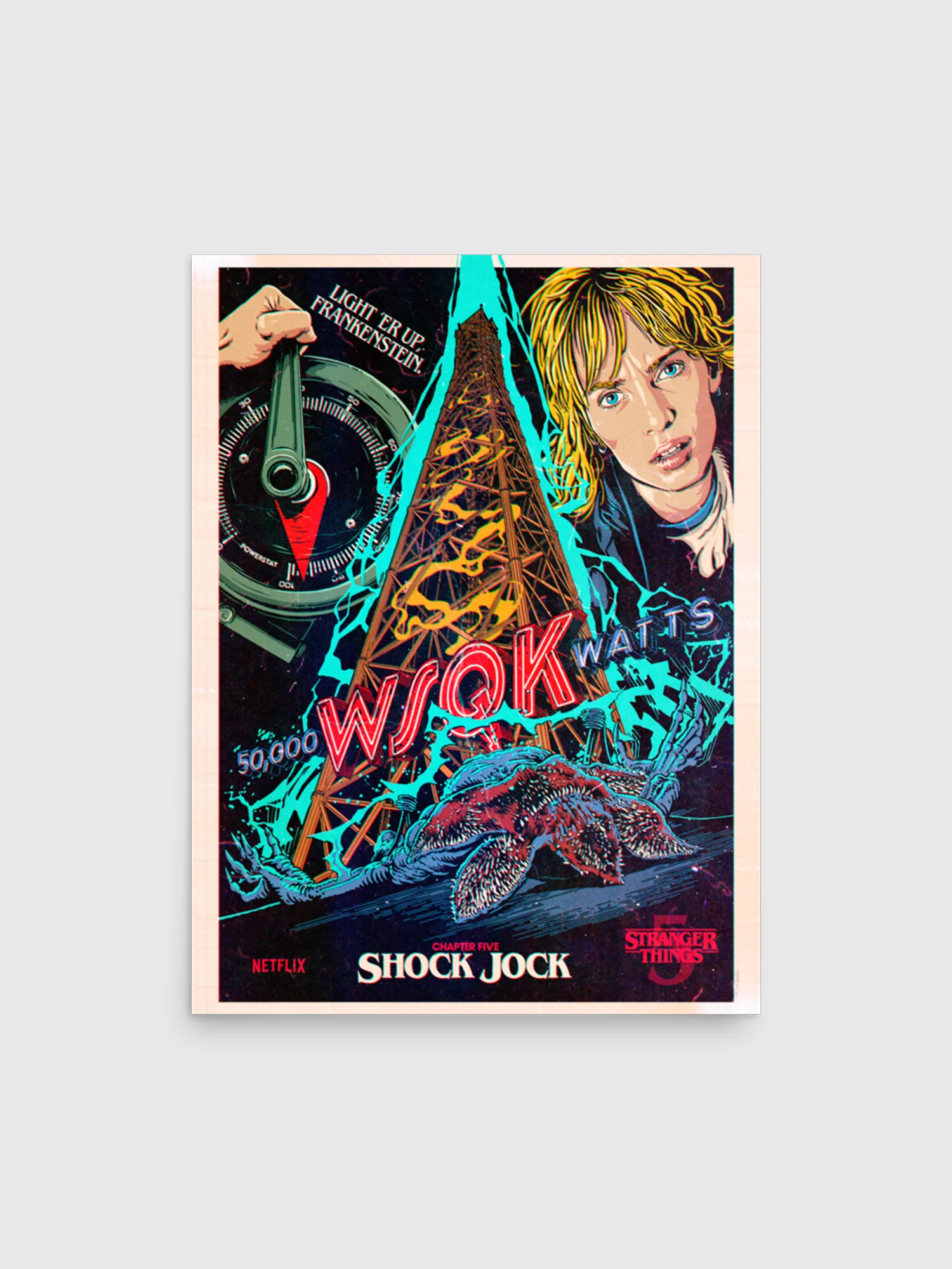 Stranger Things Season 5 x Butcher Billy Shock Jock Poster