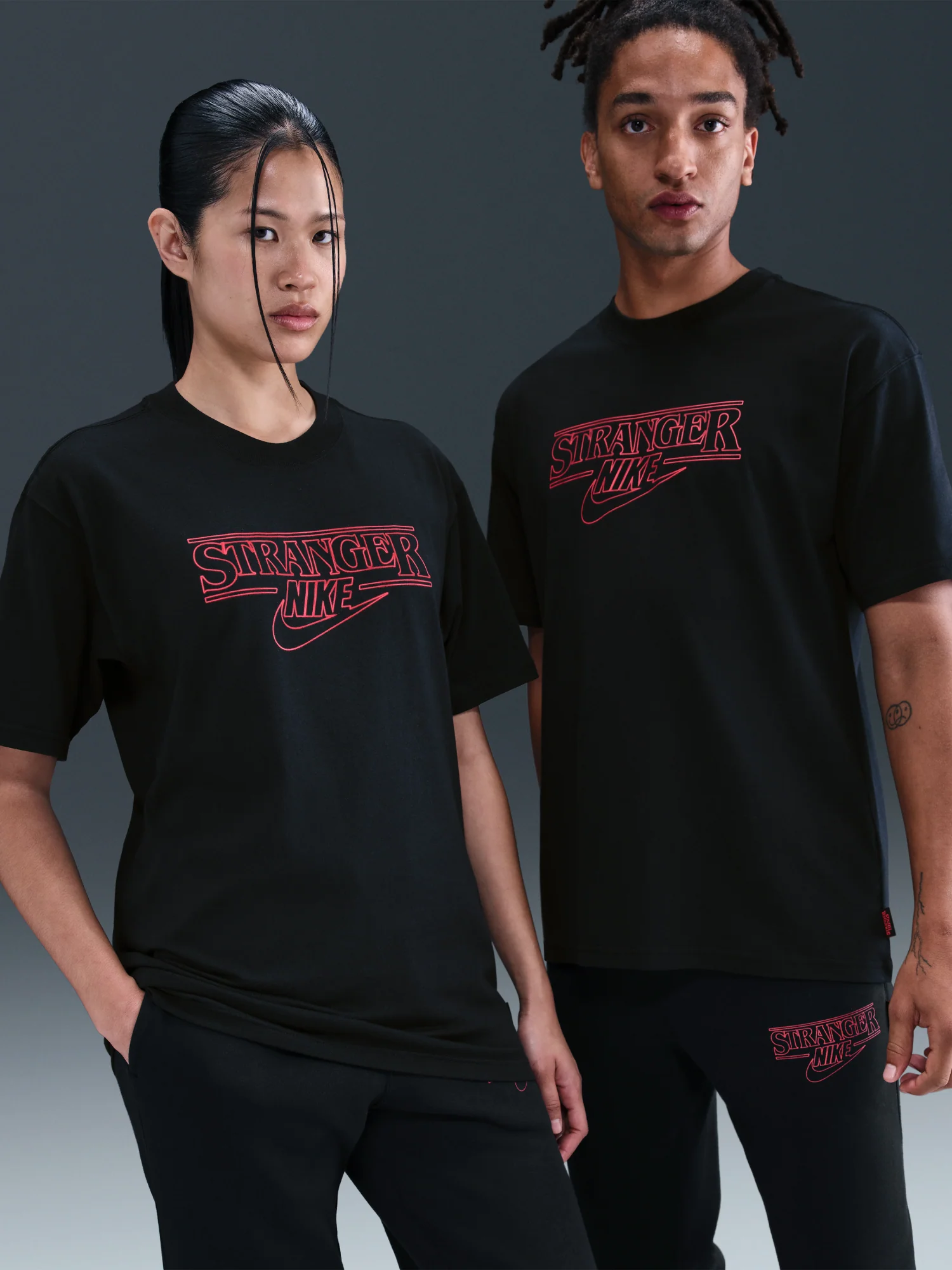Nike x Stranger Things T-Shirt Black Logo